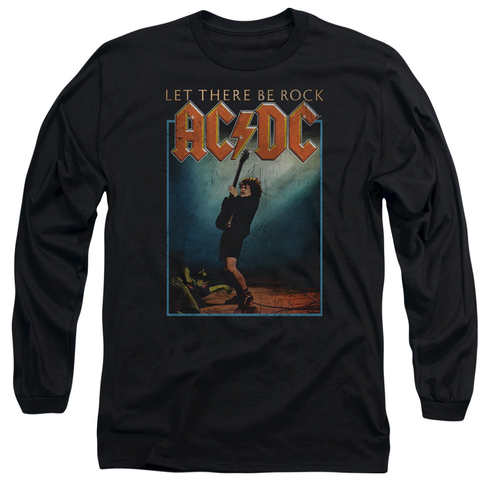 ACDC LET THERE BE ROCK Licensed Men’s Long Sleeve Graphic Band Tee Shirt SM-3XL