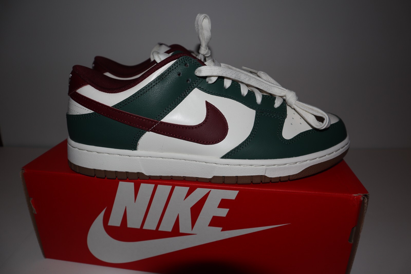 NIKE DUNK LOW SAIL / TEAM RED – WHITE SAIL FB7160-161 MEN’S SIZE 10.5