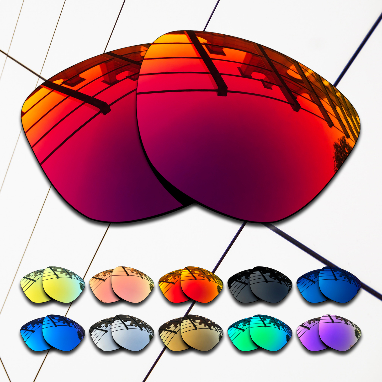 TURE POLARIZED Replacement Lenses for-Oakley Dangerous Multi-Colors