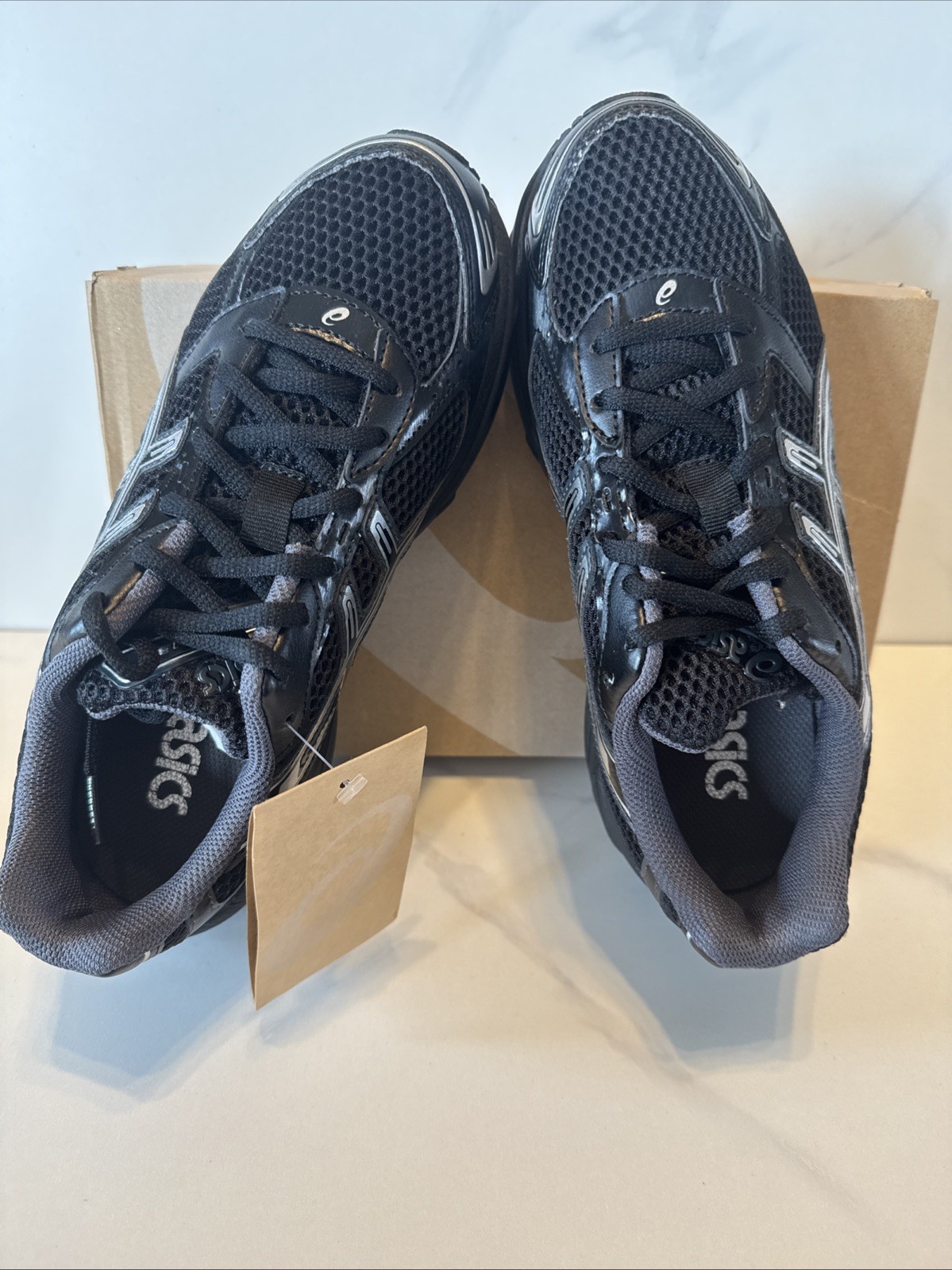 ASICS Gel 1130 Mens Size 6 Athletic Shoes Black/Pure Silver Women’s Size 7.5 New