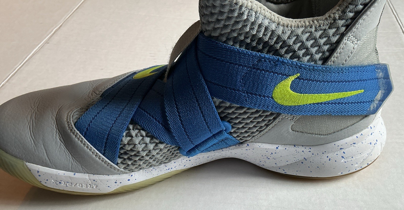 Nike Air Zoom LeBron James Soldier XII 12 Grey and Blue. Size 12