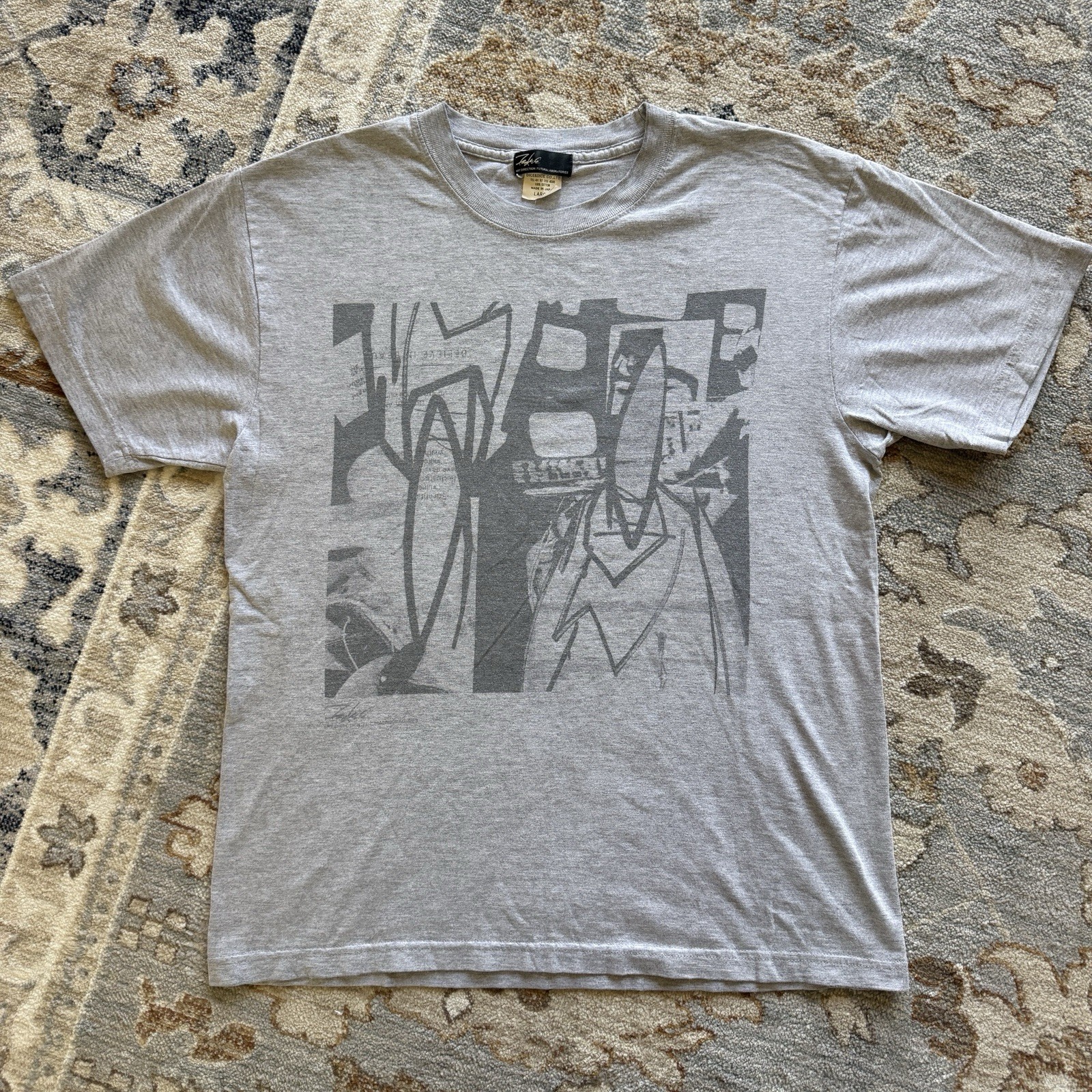 Futura Laboratories Pointman Abstract Art Tee Gray Japan Made T Shirt Official