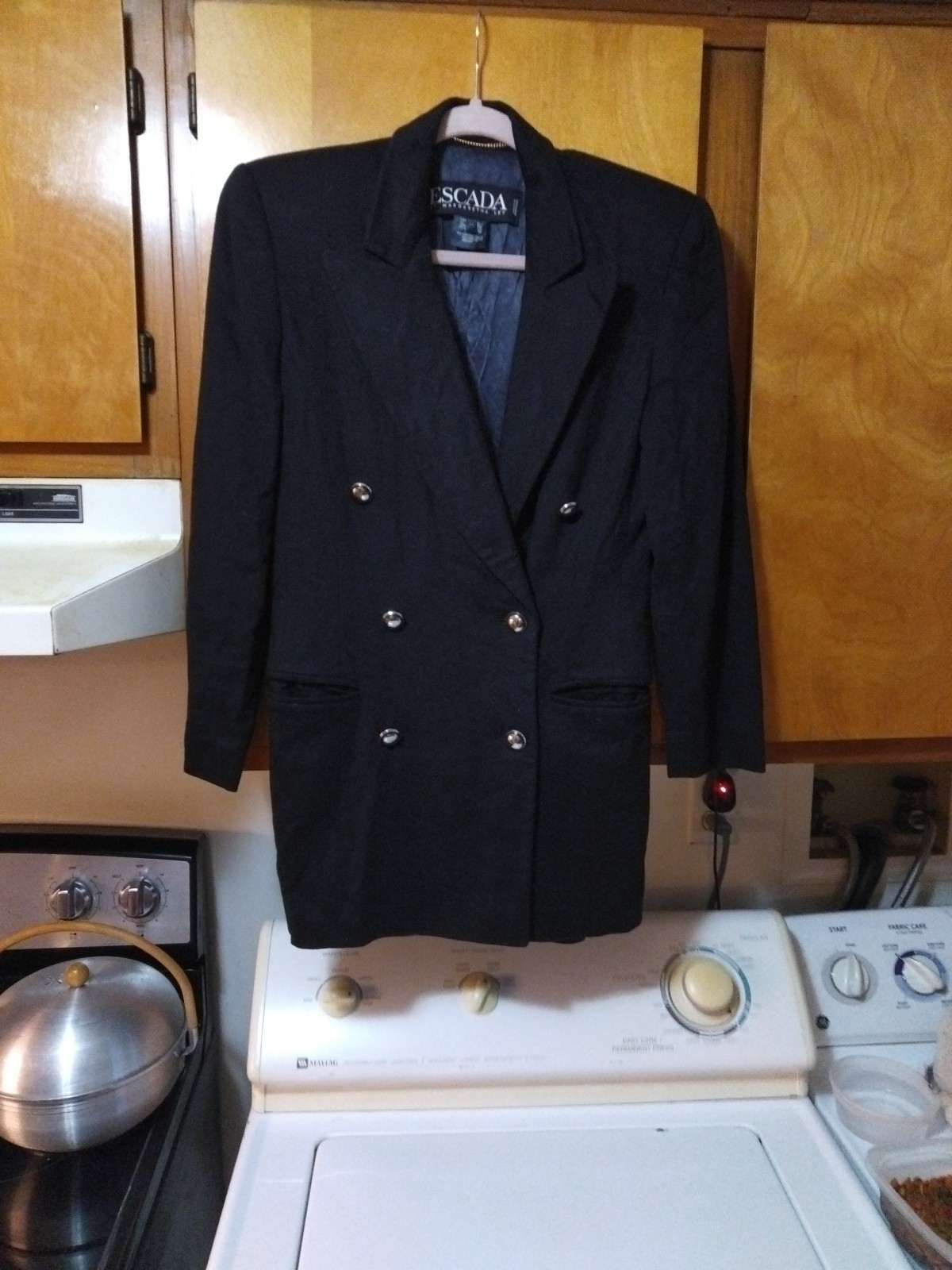 Vintage Escada By Margaretha Ley 100% Cashmere Great Cond Suit Jacket Size 34