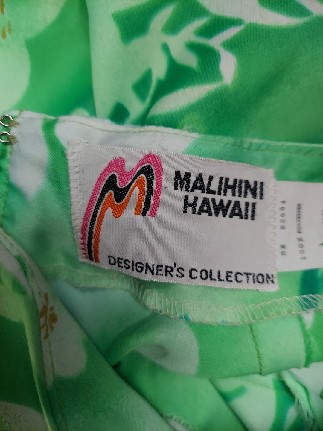 VTG 60s Malihini Hawaii shift/day dress Womens 6 Green Summer Occasions Resort