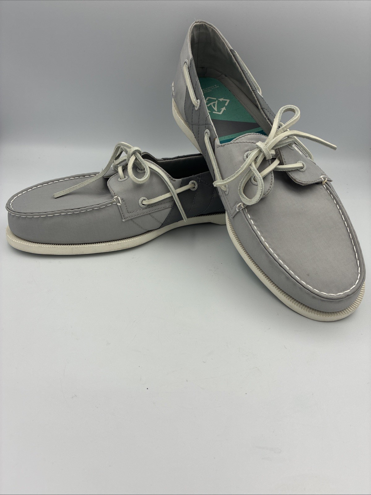 Sperry Authentic Original Bionic Boat Shoe in Gray Size 13 Men’s