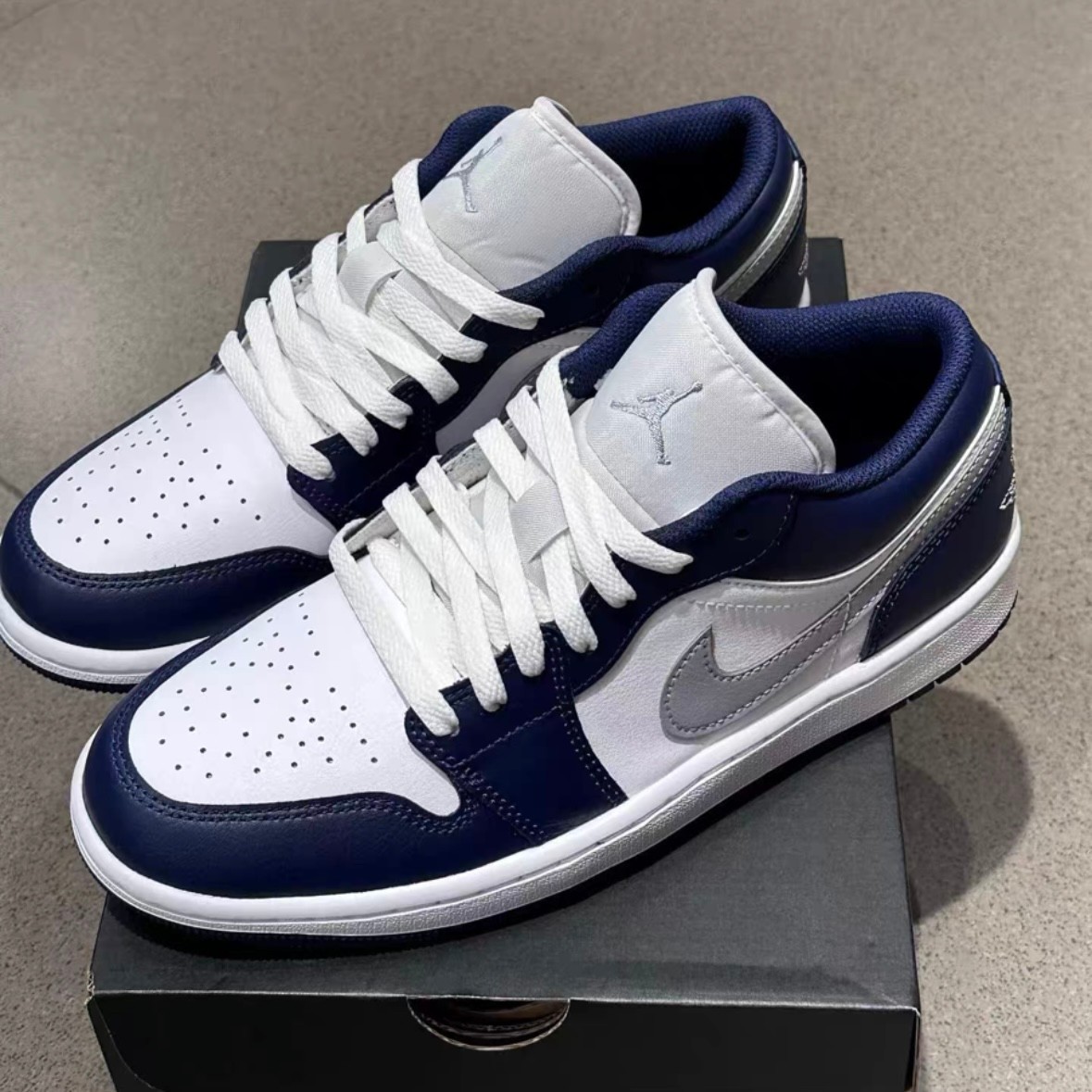 Nike Air Jordan 1 Low OG “White Blue” Men’s Shoes