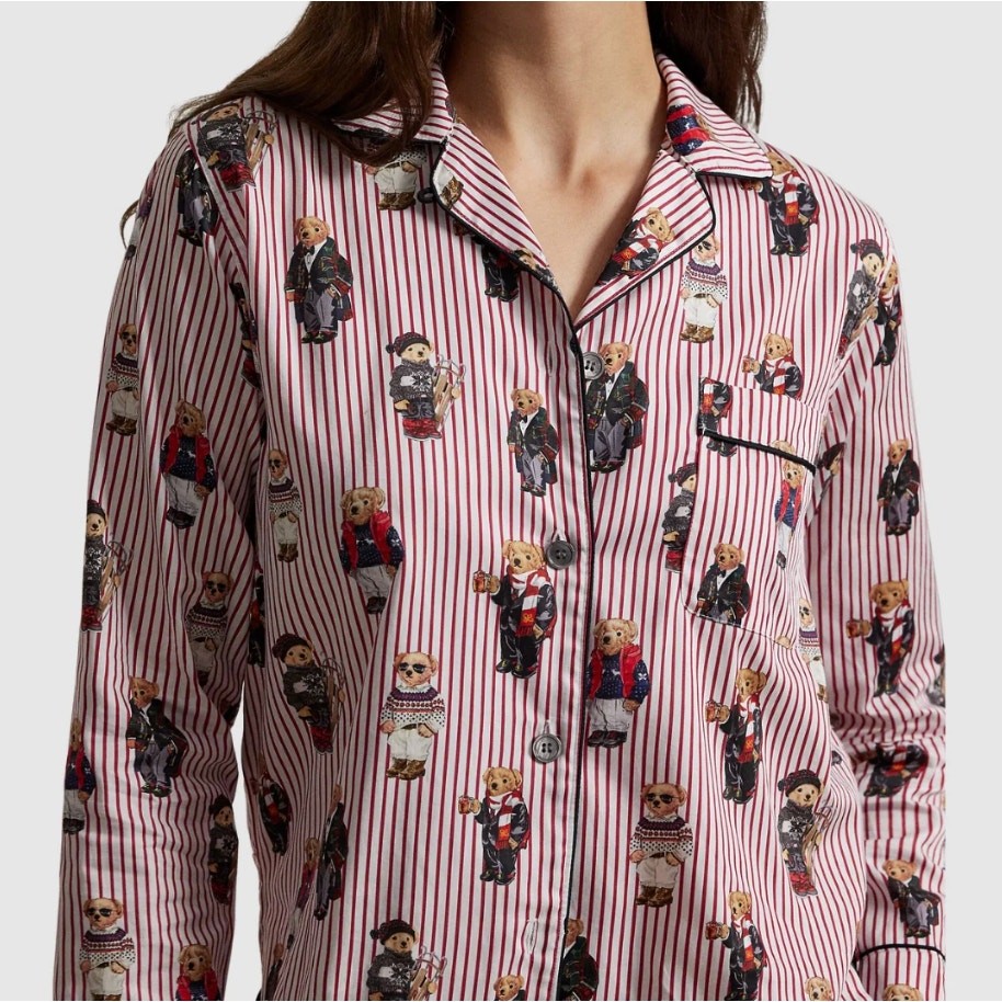 Madison PJ Allover Bear Top size M in Bear Red SHIRT ONLY