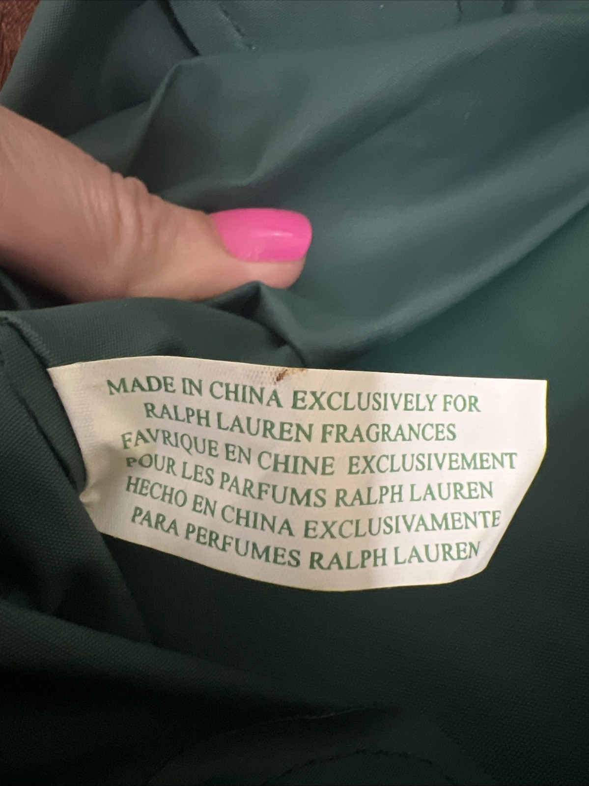 Vintage Ralph Lauren Weekender Duffle Bag 80’s-90’s Green Canvas Travel Tote