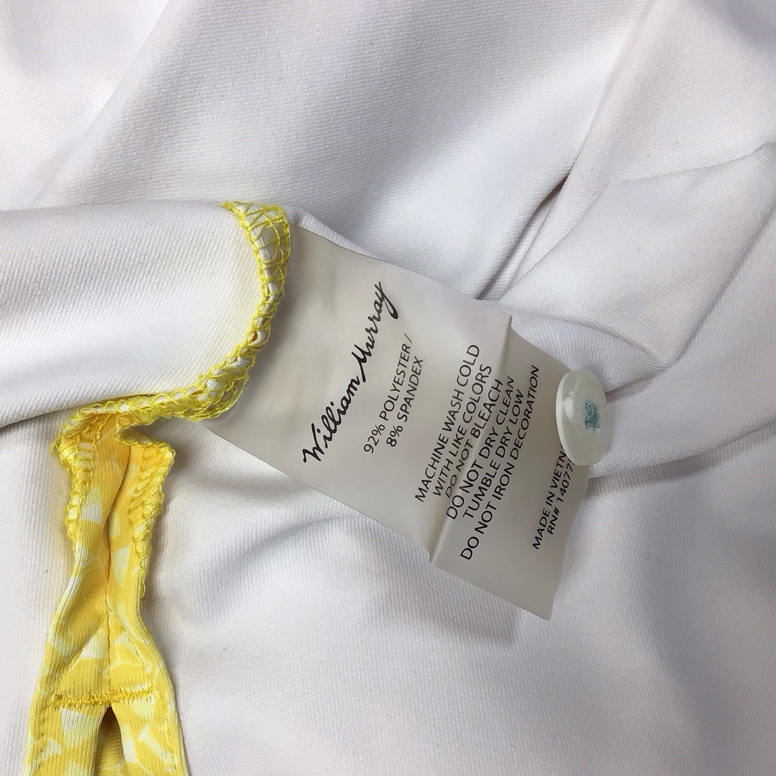 William Murray Polo Men’s XL Yellow Martini Glasses Print Stretch Performance