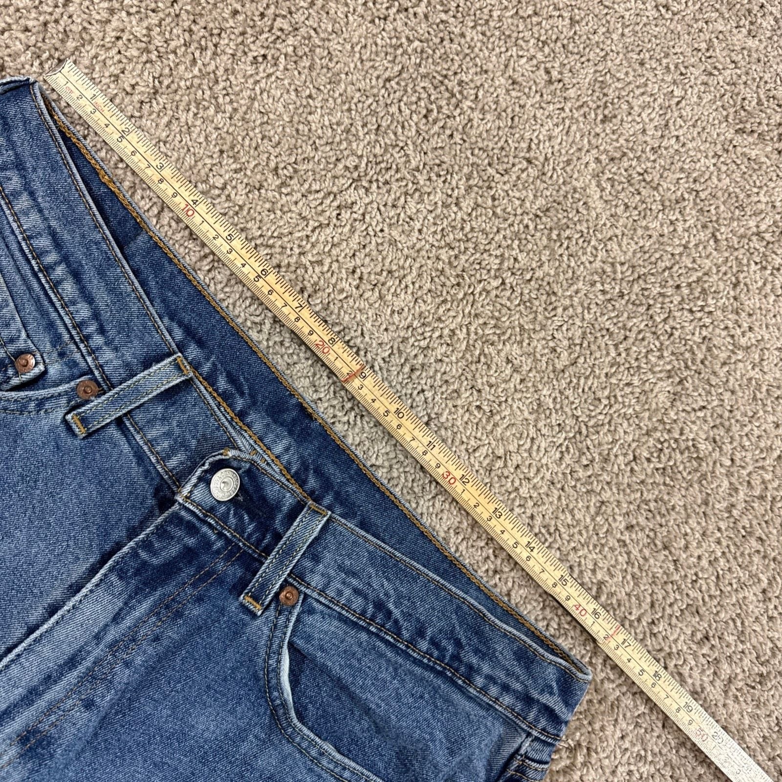 Levis 505 Jeans Mens 34×34 Blue Regular Fit Straight Leg Stretch Denim EUC