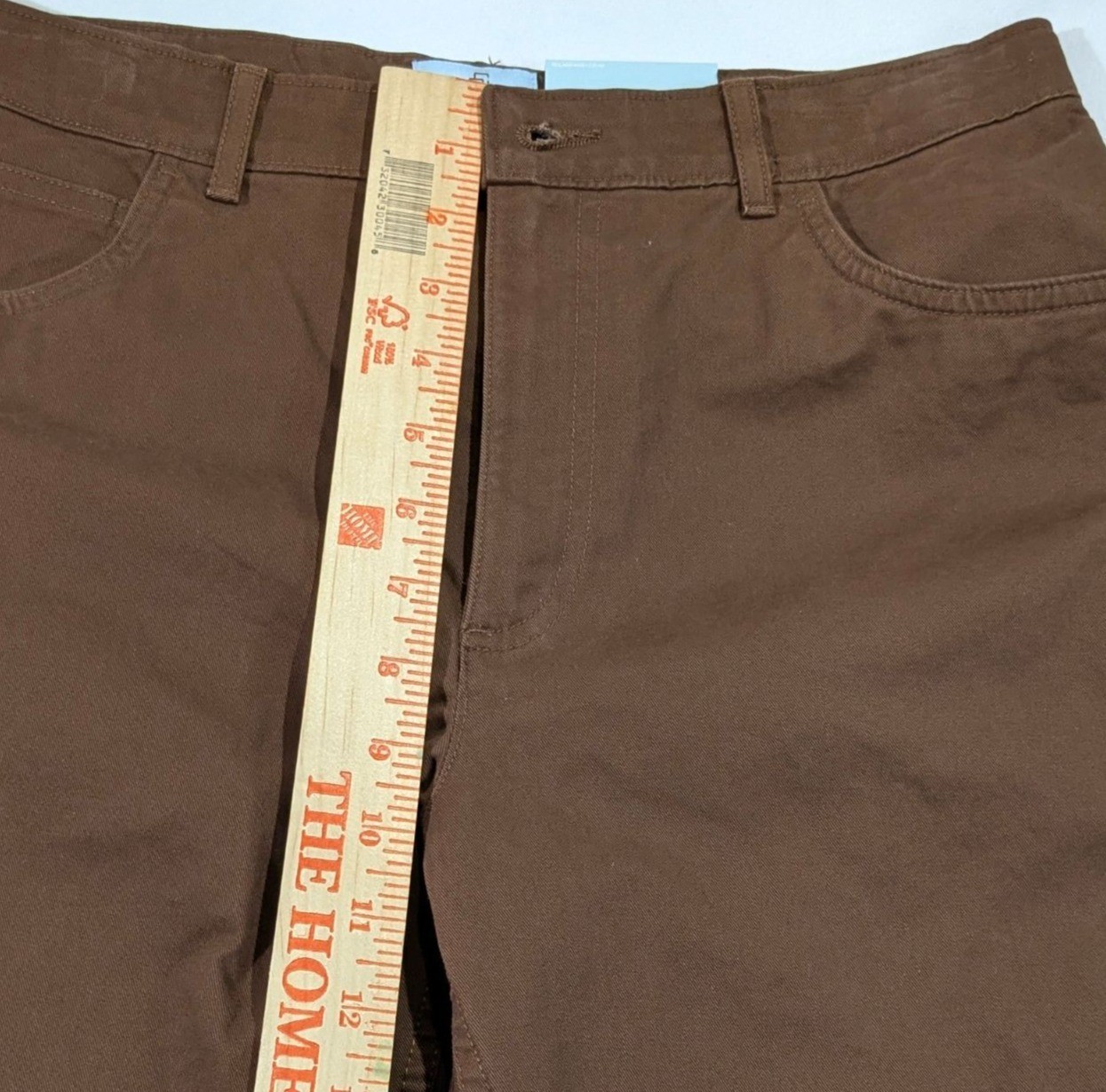 Class/Club Dark Brown Modern Fit Adjustable Waist Stretch Pants Size 18 NWT
