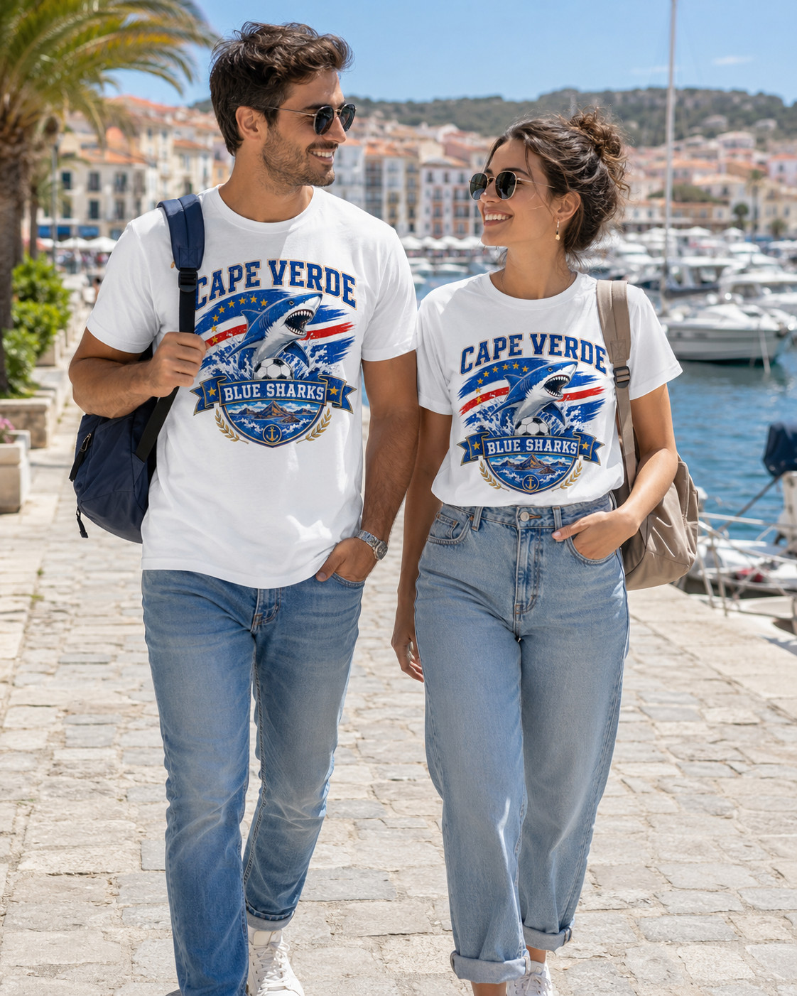Cape Verde Flag Verdean Day Football Mens Light Cotton T-Shirt
