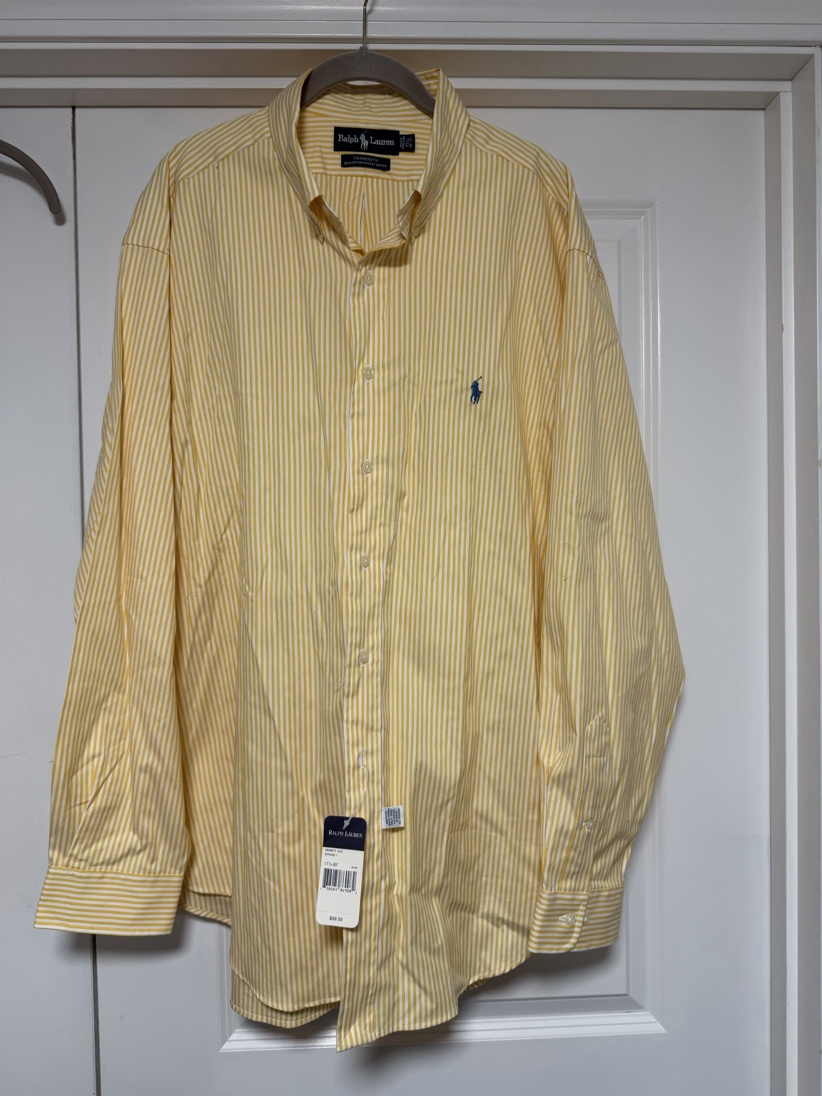 Ralph Lauren, Men’s Yarmouth Long Sleeve Button Down Shirt, 17 1/3 36/37