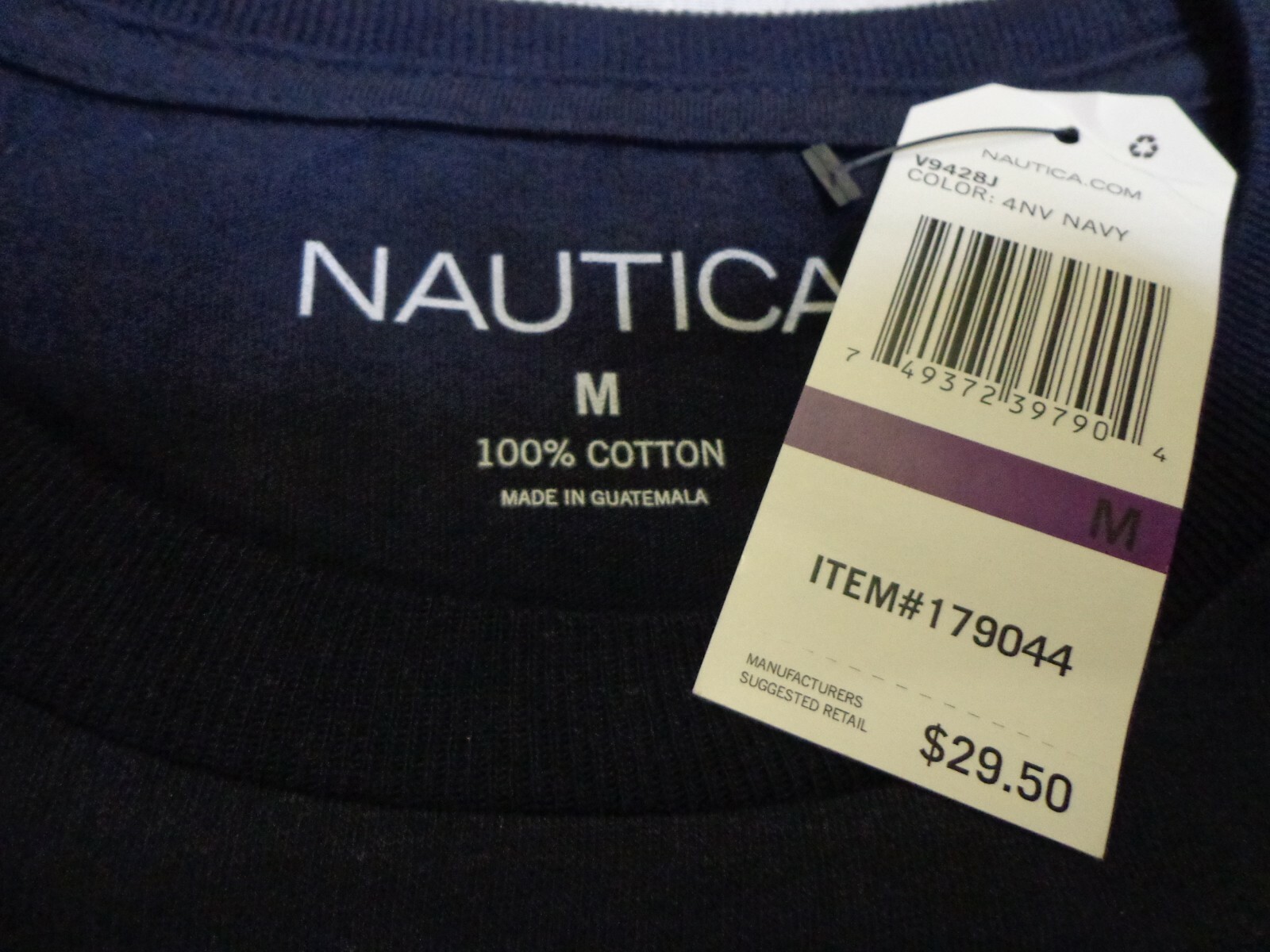 Nautica Sailing N-83 T Shirt Navy Blue Medium New MSRP $29.50