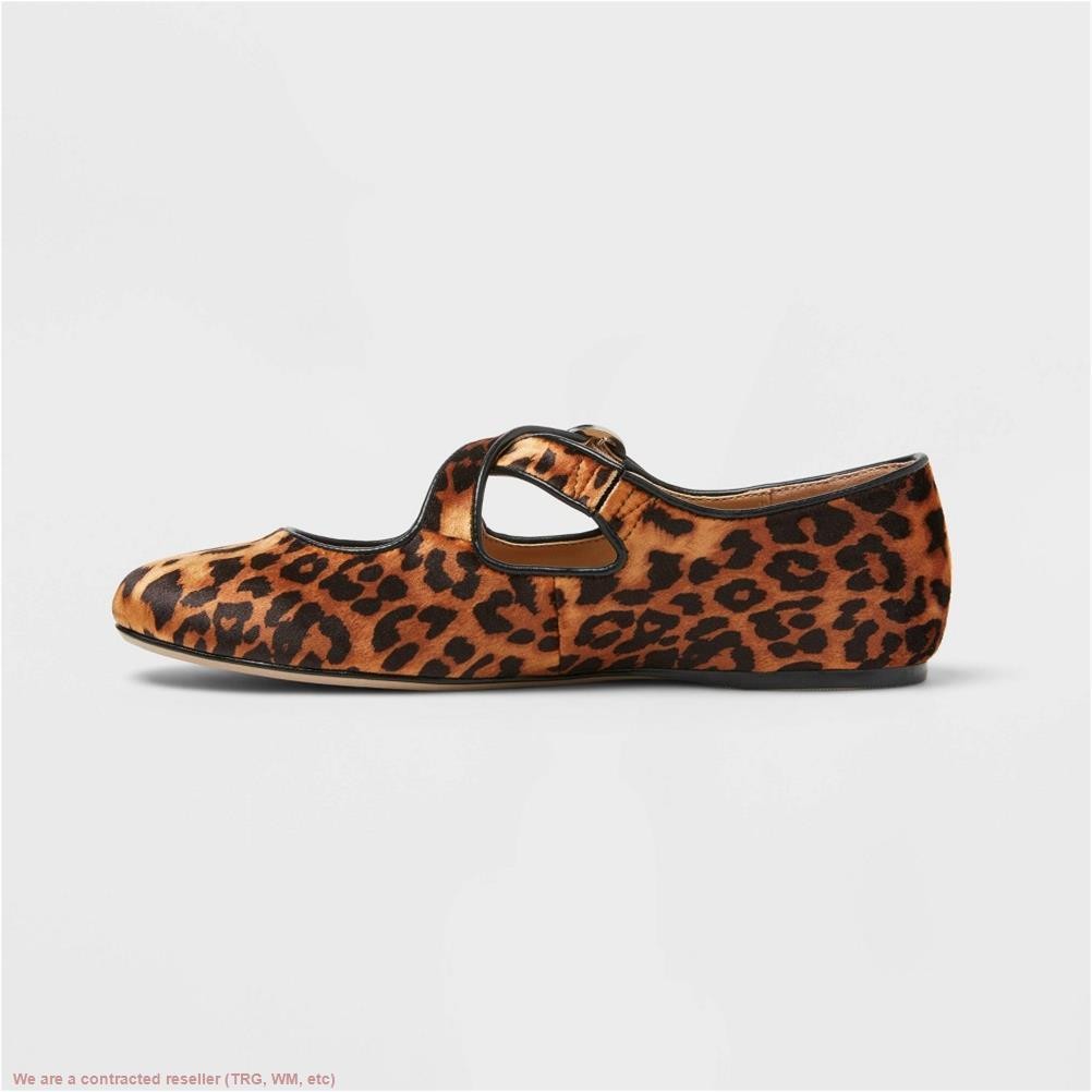 Women’s Tasmin Leopard Print Flats – A New Day Light Brown 9 *SEE DEAL!!!*
