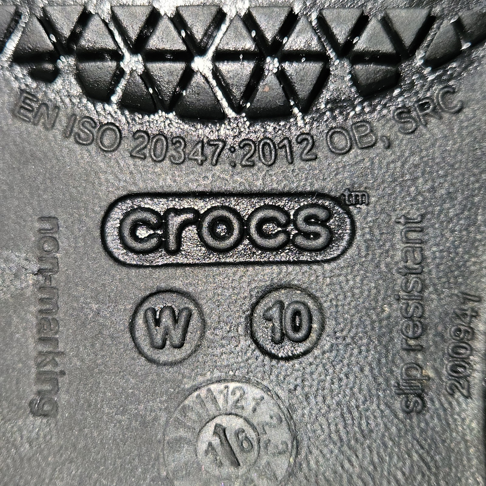 Crocs Kadee Ballet Flats Women’s Size 10 Black Comfort Casual Slip On Shoe EUC