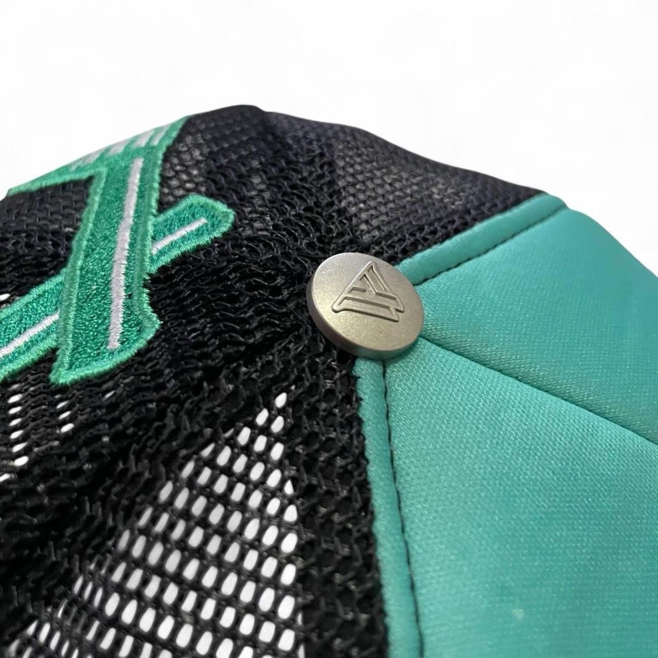 Carpe Diem Turquoise & Black Adjustable Trucker Hat Men’s Classic Mesh