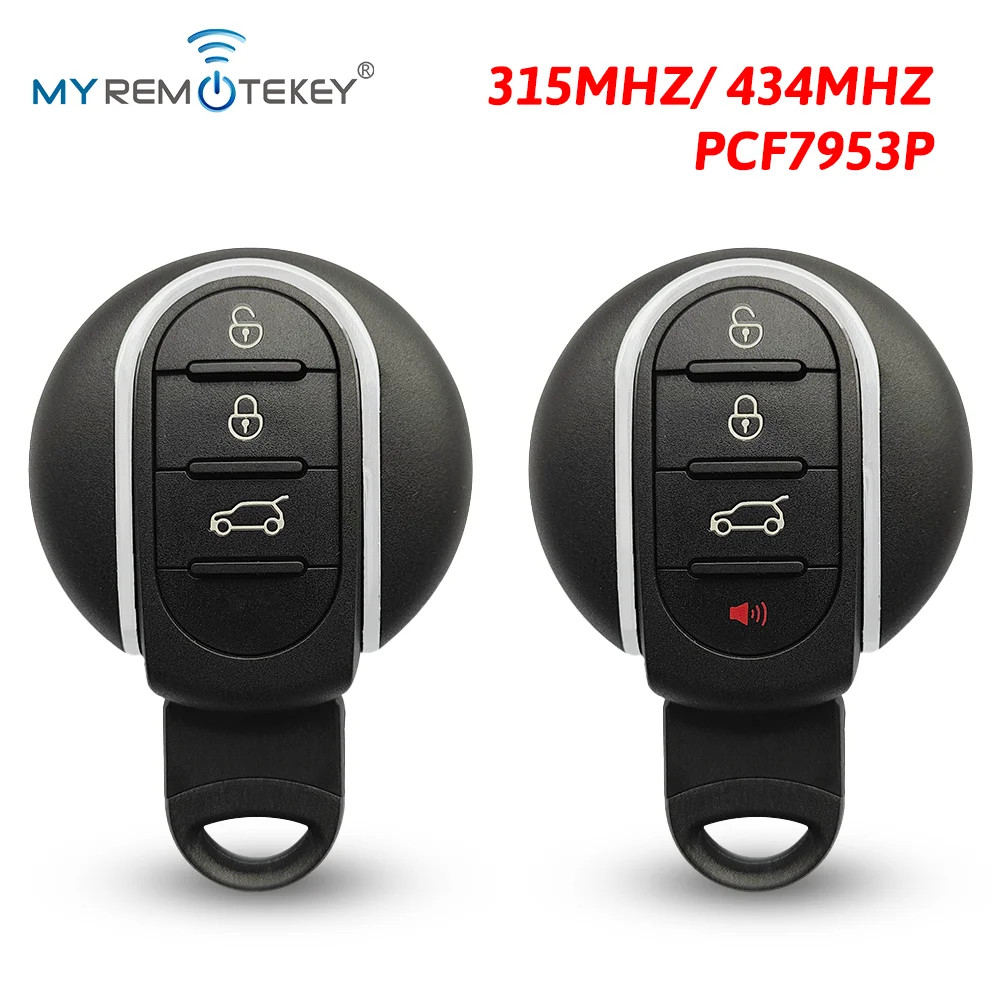 Keyless go Smart key 3 button 315Mhz / 434Mhz PCF7953P chip for BMW Mini Cooper