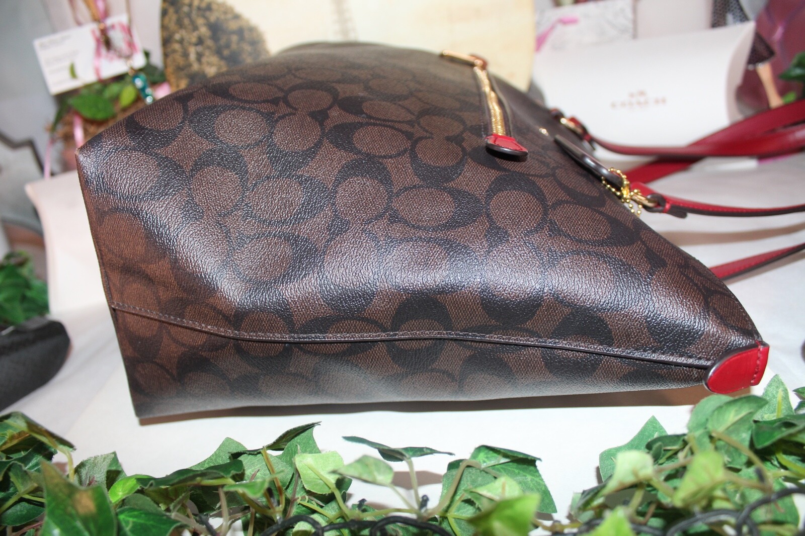 COUTURE COACH LARGE CC MONOGRAM TOTE BAG!