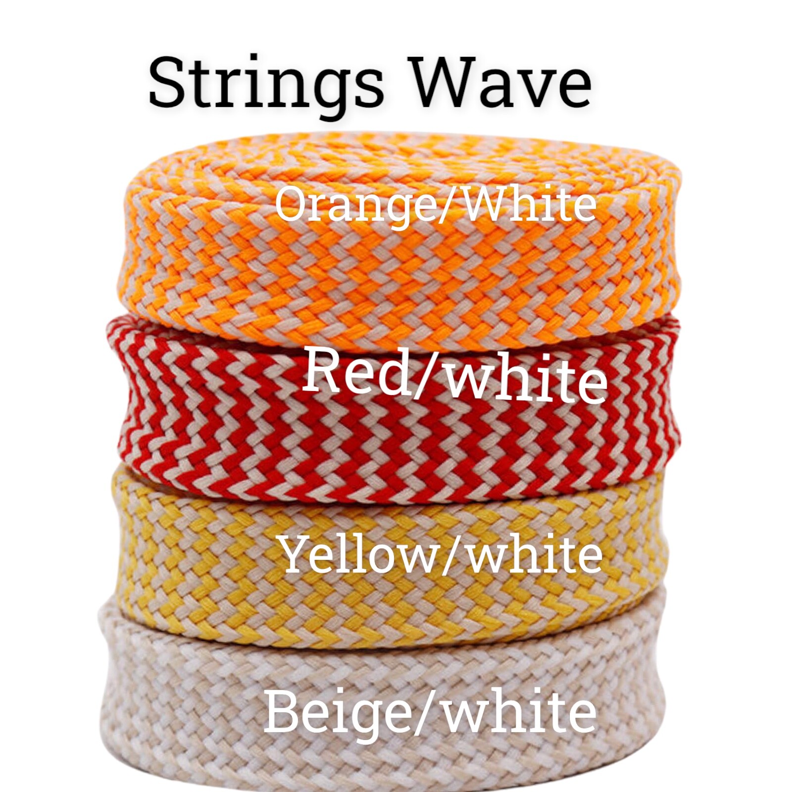 Strings 3/4″ Extra Wide Thick Fat For Sneakers, Boots, & Shoes 45″ TUBULAR Laces