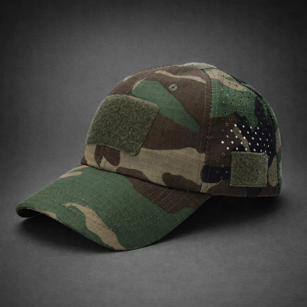 Tactical Camo Military Cap w/ Eyewear Holder Patch Outdoor Fishing Hunting Hat