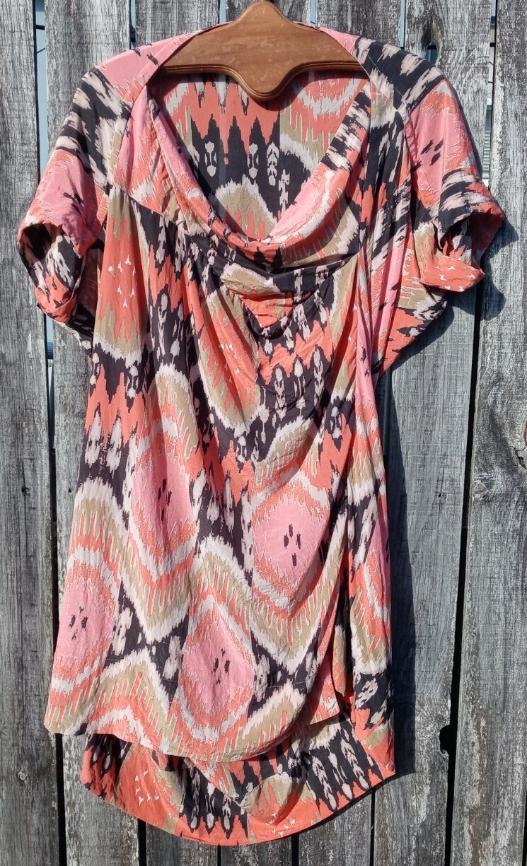 All Saints Spitafields Ikat Audrina Silk Dress Western Tribal