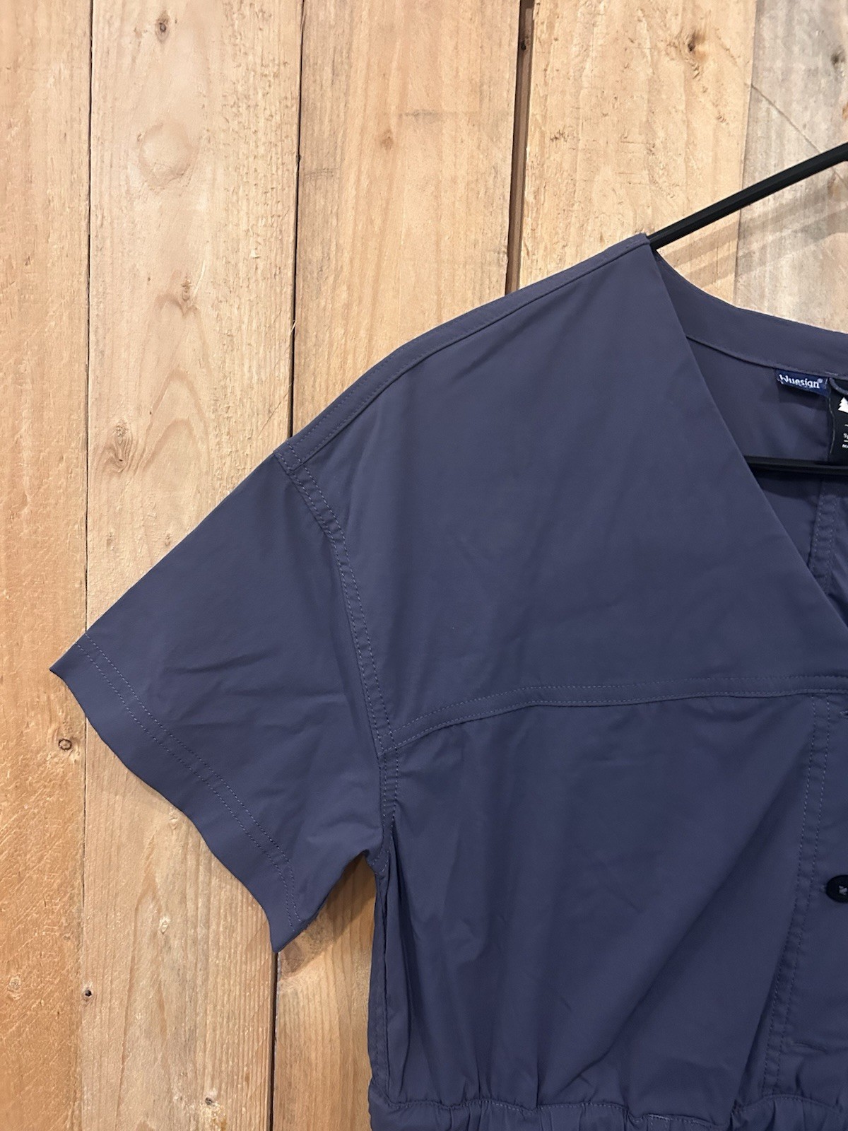 M REI Sahara Dress Womens Navy Blue UPF 50 Sun Protection Outdoor Comfort