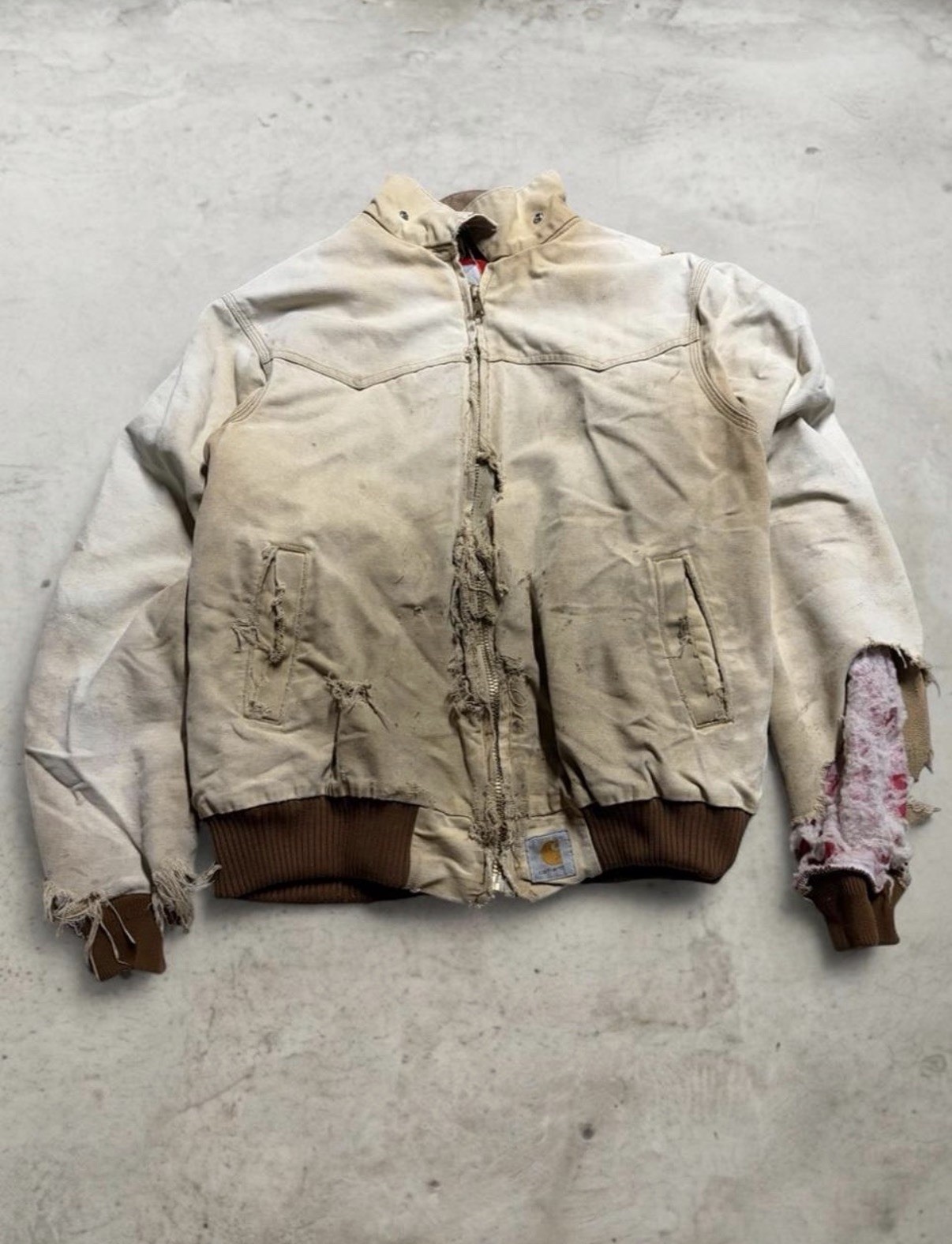 100% Authentic 1 Of 1 Carhartt Santa Fe Jacket Red Quilt Lines Size XL
