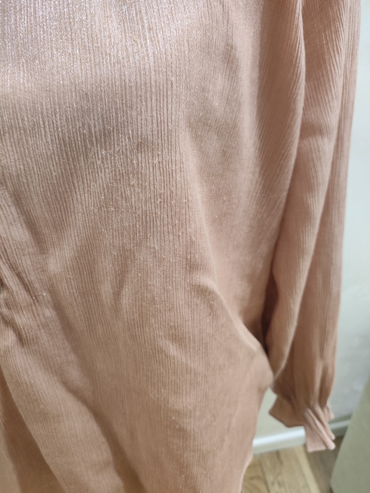 Lispy Ladies Shirt top 16 Rose Gold Casual Long Sleeve Buttons Party Summer