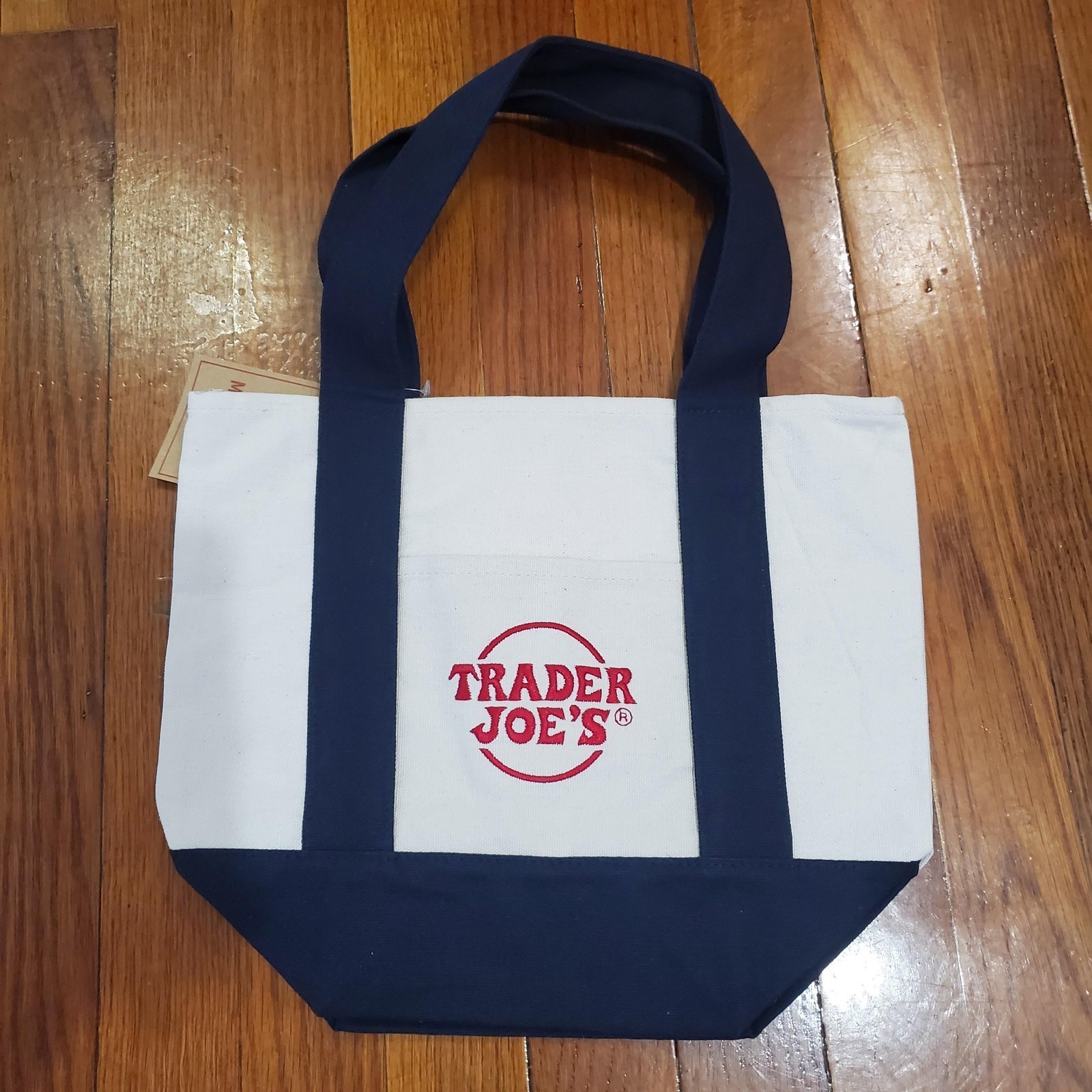 Trader Joe’s Canvas Tote Shopping Bag – MINI CLASSIC NAVY BLUE – NEW with TAGS
