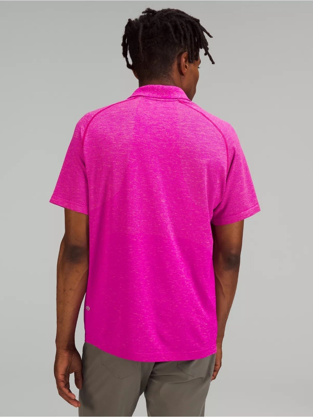 LULULEMON Metal Vent Tech Polo 2.0 Pink Clay Purple Highlight Size Large