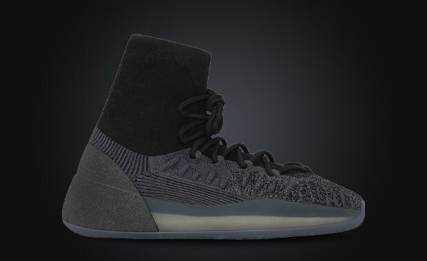 Adidas US 12 Men’s Slate Onyx Black Grey Boost Yeezy BSKTBL Knit HQ6762 New