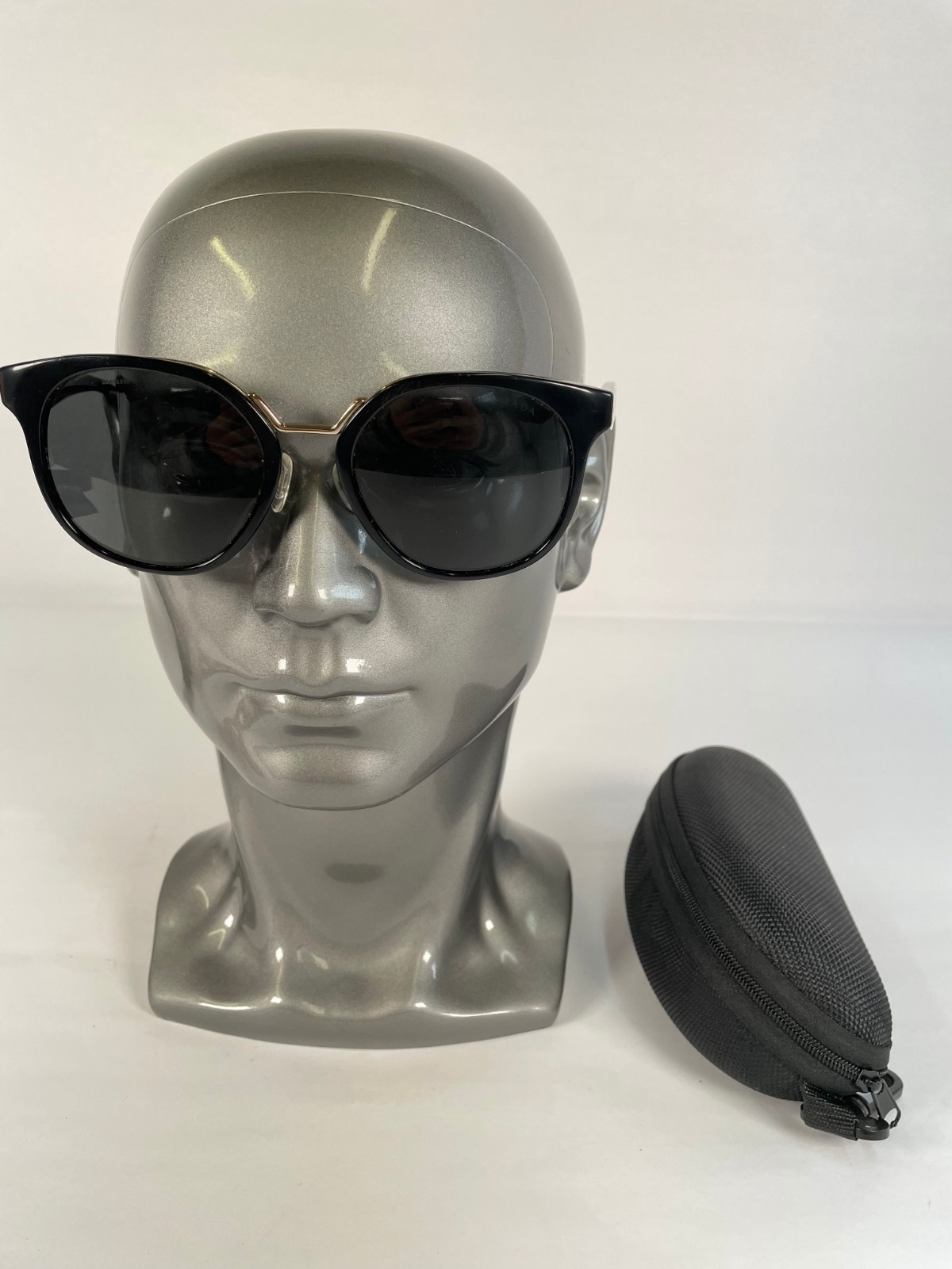 PRADA SPR17T 1AB-5S0 Black Sunglasses 53-20-140 Black Lenses