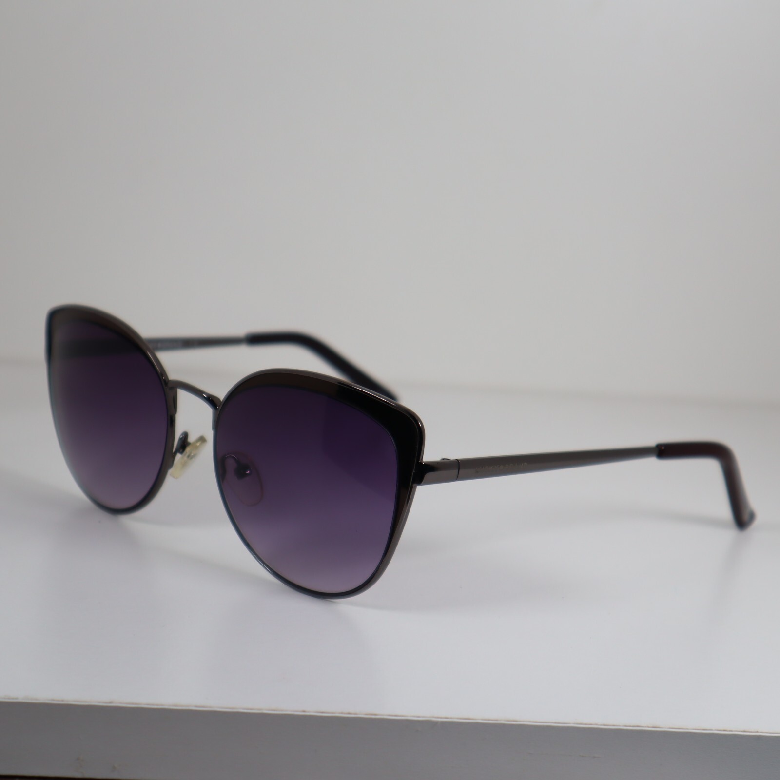 Lucky Brand Monterey Gunmetal Cat-Eye Sunglasses 57-17-142mm