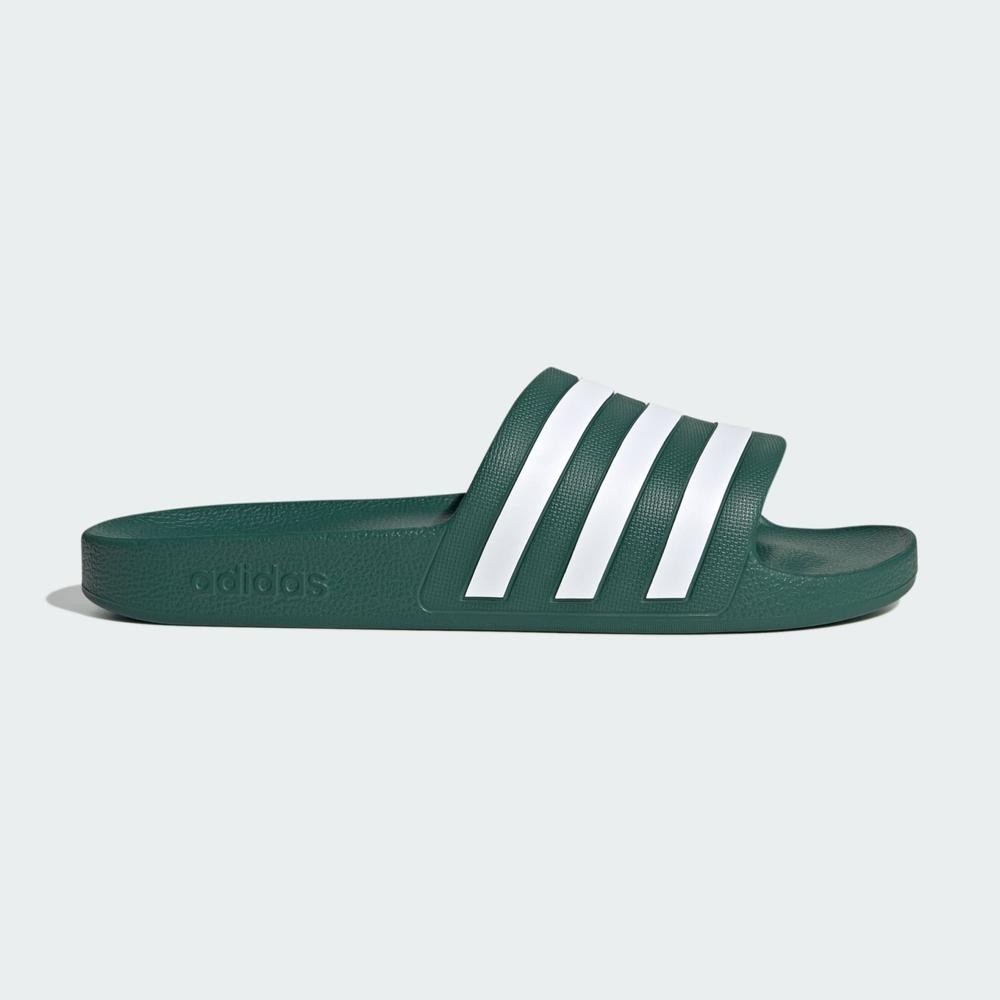 Adidas Adilette Aqua Slides Collegiate Green Cloud White KJ7363