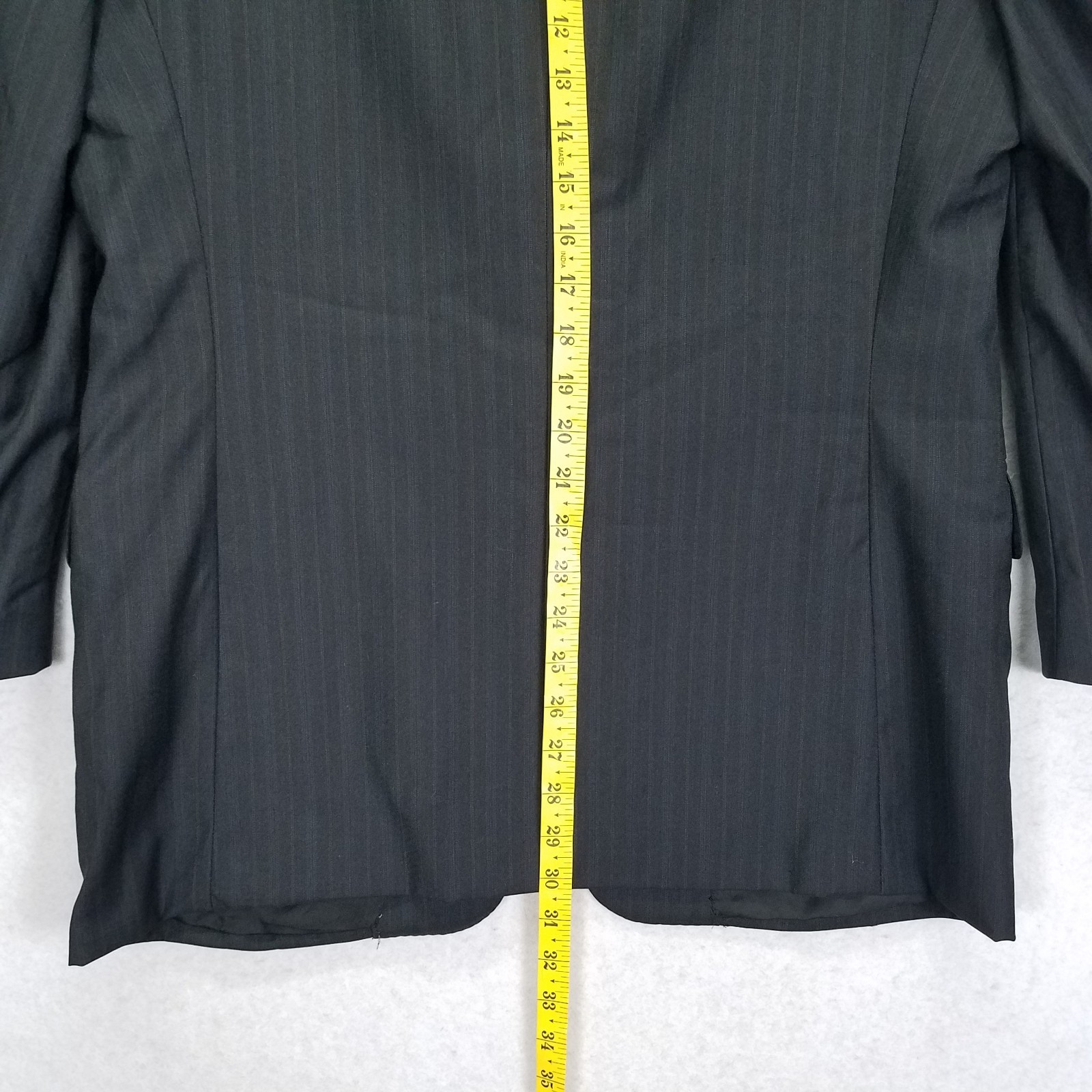 Canali Proposta Mens US 40R EU 50R Gray Pinstripe Wool Suit Jacket Italy Vtg