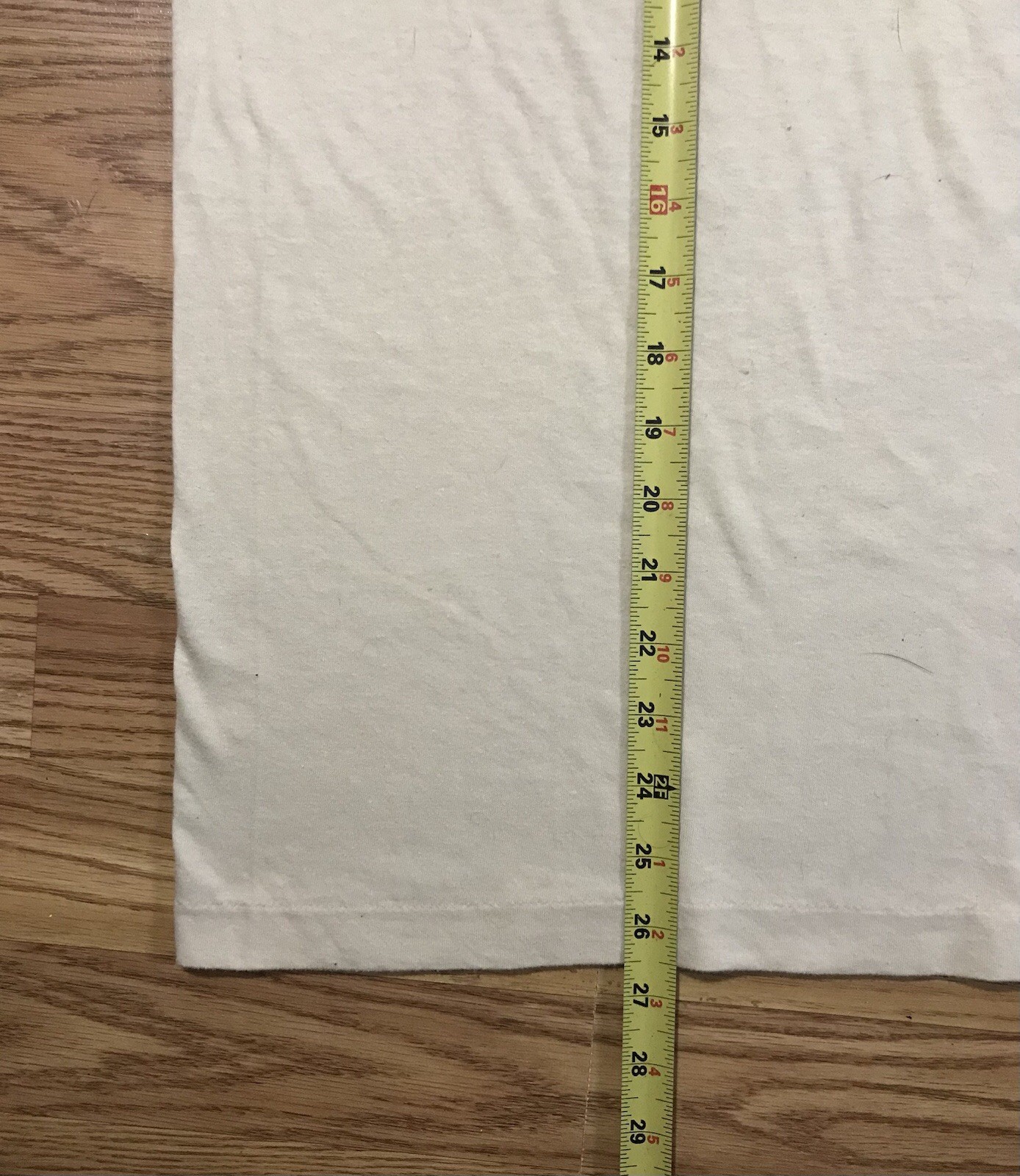 Vintage Ched by Anvil Single Stitch USA L T-Shirt Off White Flatley Company Logo