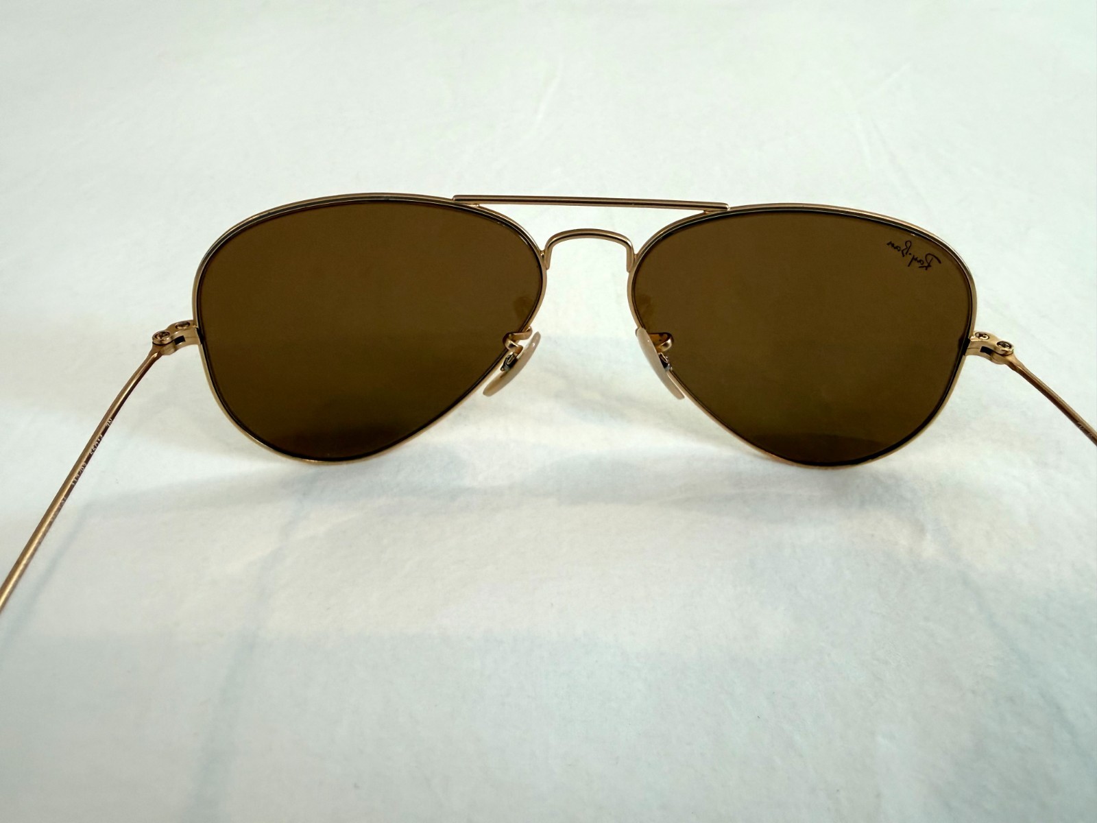 Ray-Ban Aviator RB3025 112/93 Matte Gold Brown Mirror Sunglasses 55[]14 3N