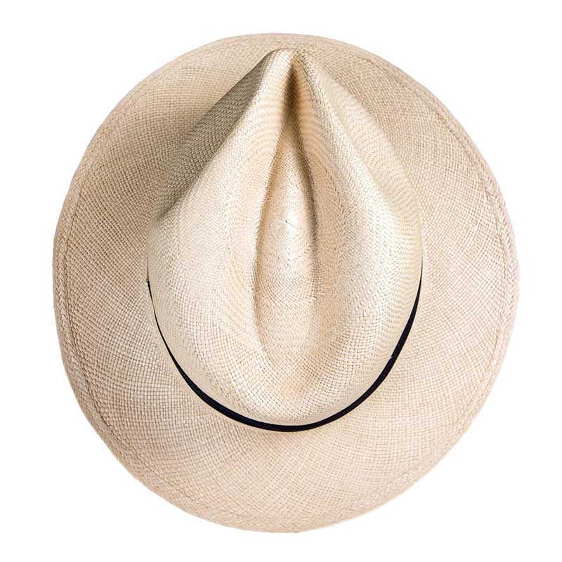 Toquilla Straw Panama Hat Ecuador Handwoven – Fedora Style with Gift Bag and Box