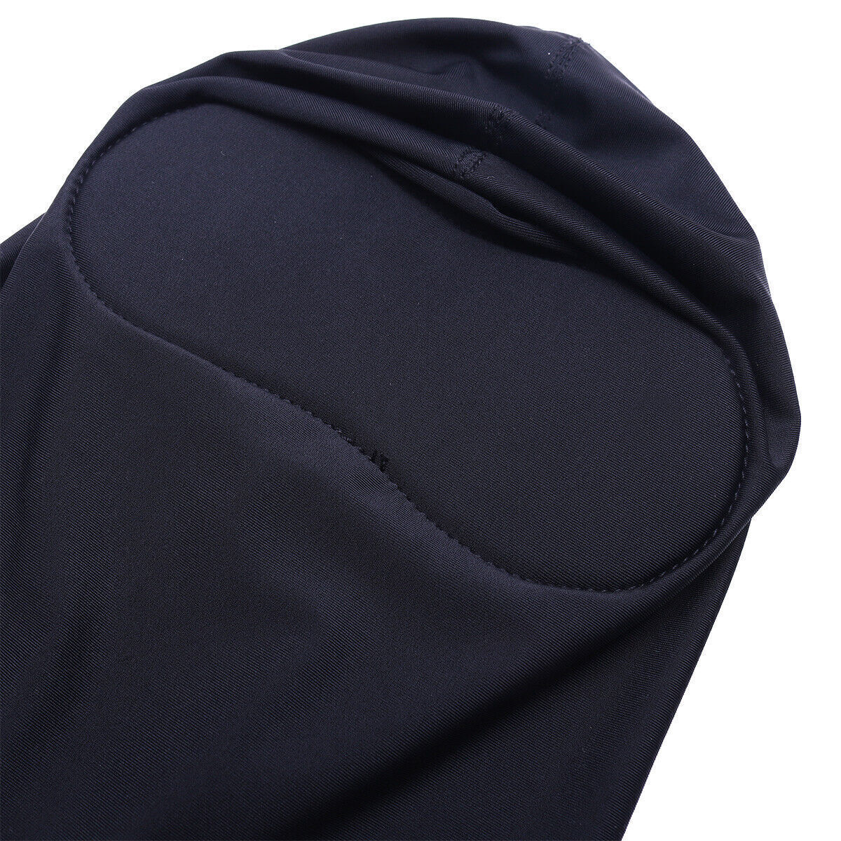 Black Spandex Full Hood Face Head Cover Role Play Sexy Unisex Mask Slave Costume