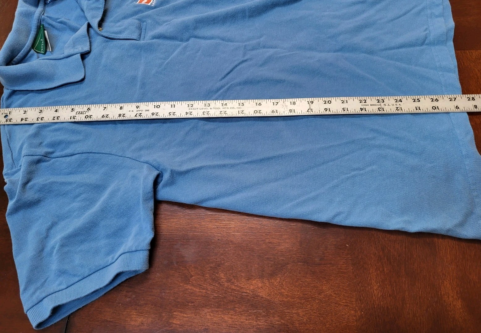 DUNKIN’ DONUTS Manager Blue Polo Shirt Short Sleeve LARGE 100% Cotton RUNS