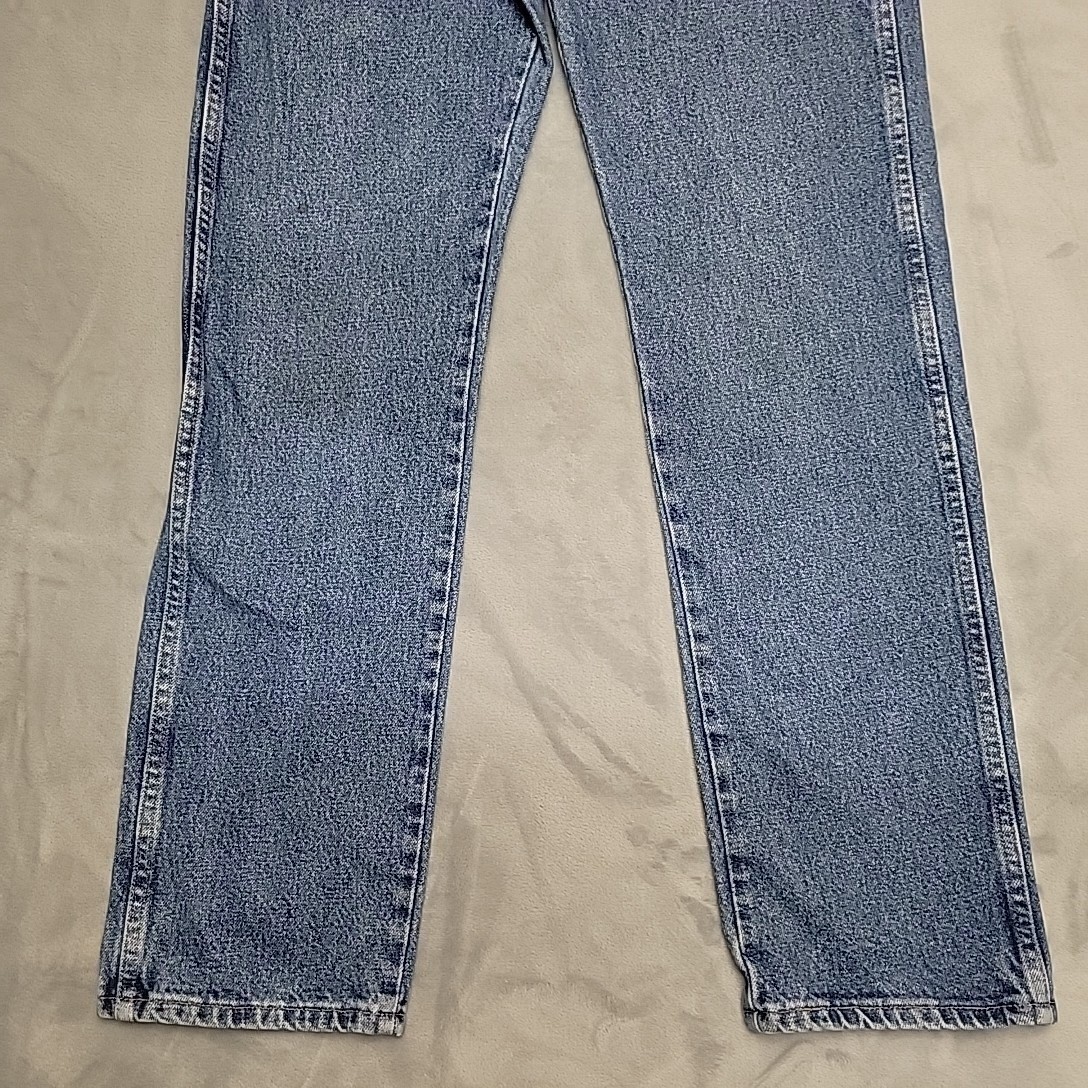 Wrangler Authentics Jeans Men 31×32 Blue Denim Straight Leg Cowboy Western Work
