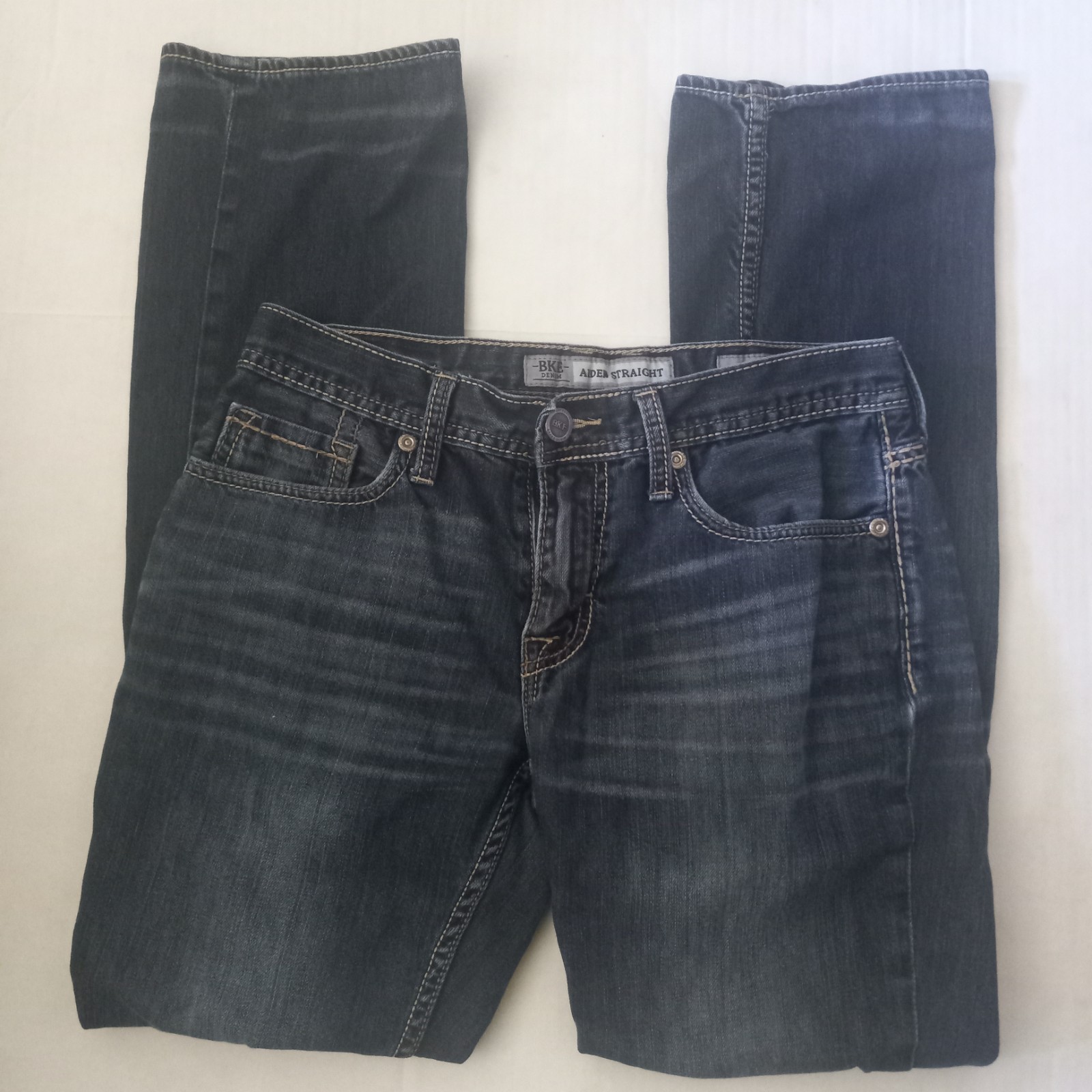 BKE Denim Aiden Jeans Men’s 30R Medium Wash Blue Straight 30×29
