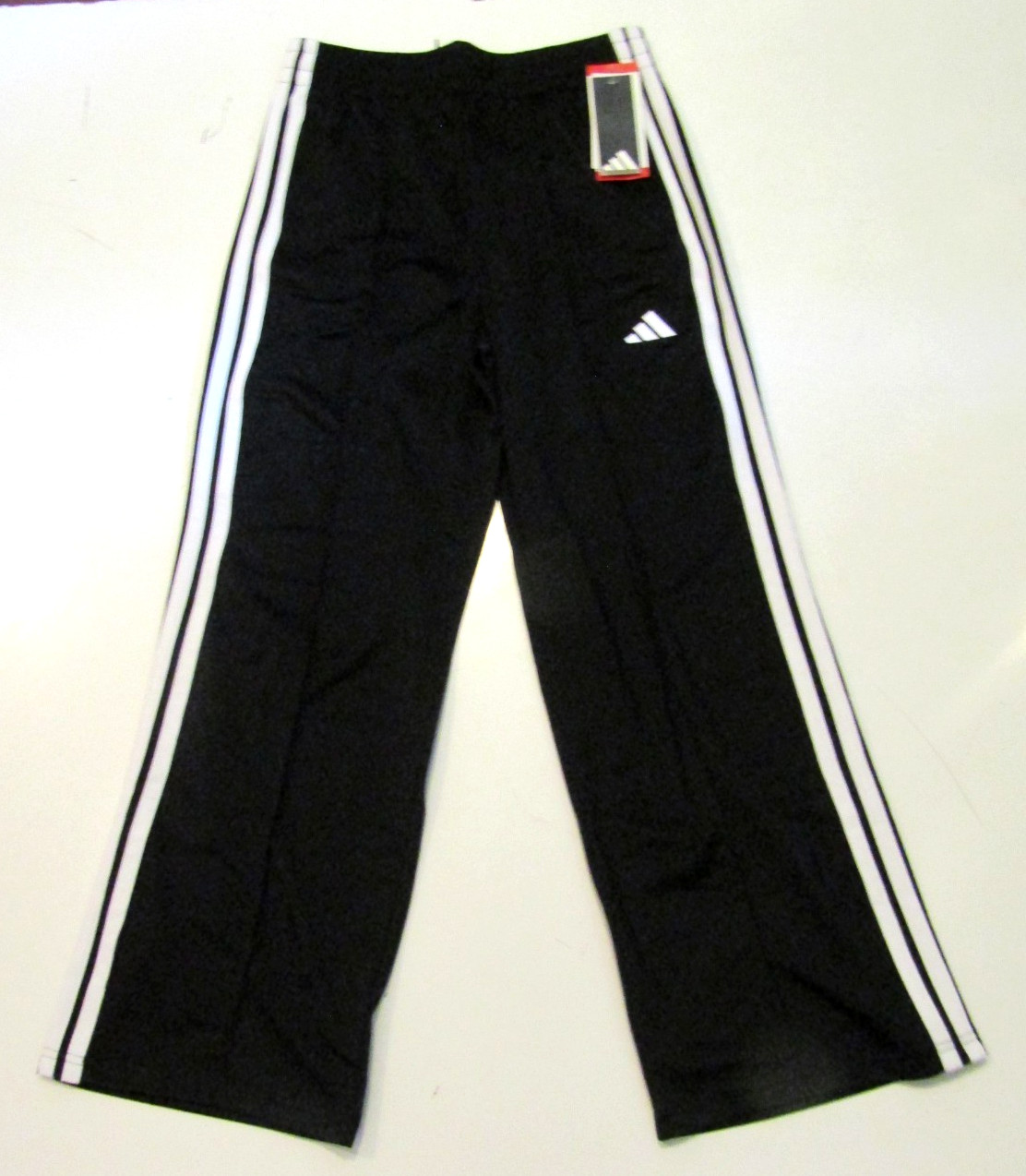 ADIDAS OH Tricot Wide Tack Pants Black White 3 Stripes Sz XL Womens NWT