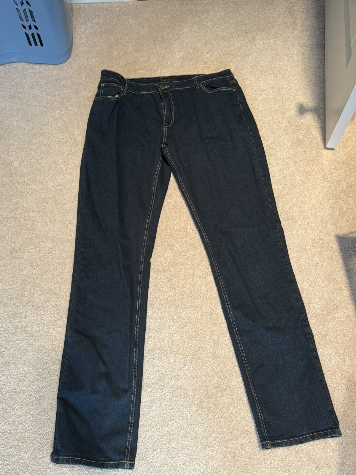 American Tall Jeans Mens 38×40 Dark Wash Straight Fit Denim Pants
