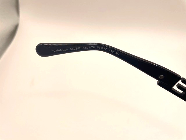 Authentic CHANEL 5422 Women Sunglasses Polarized-Black CC Logo New With Box