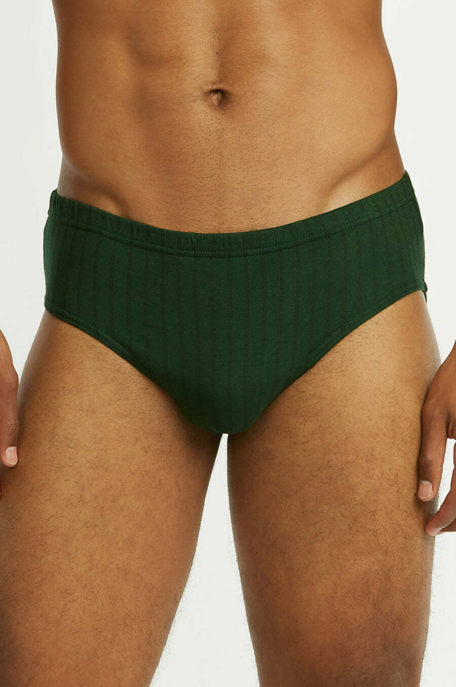 Men’s ULTRA Cotton Knocker Bikini Brief Underwear Assorted Color (6 Pack) Stripe