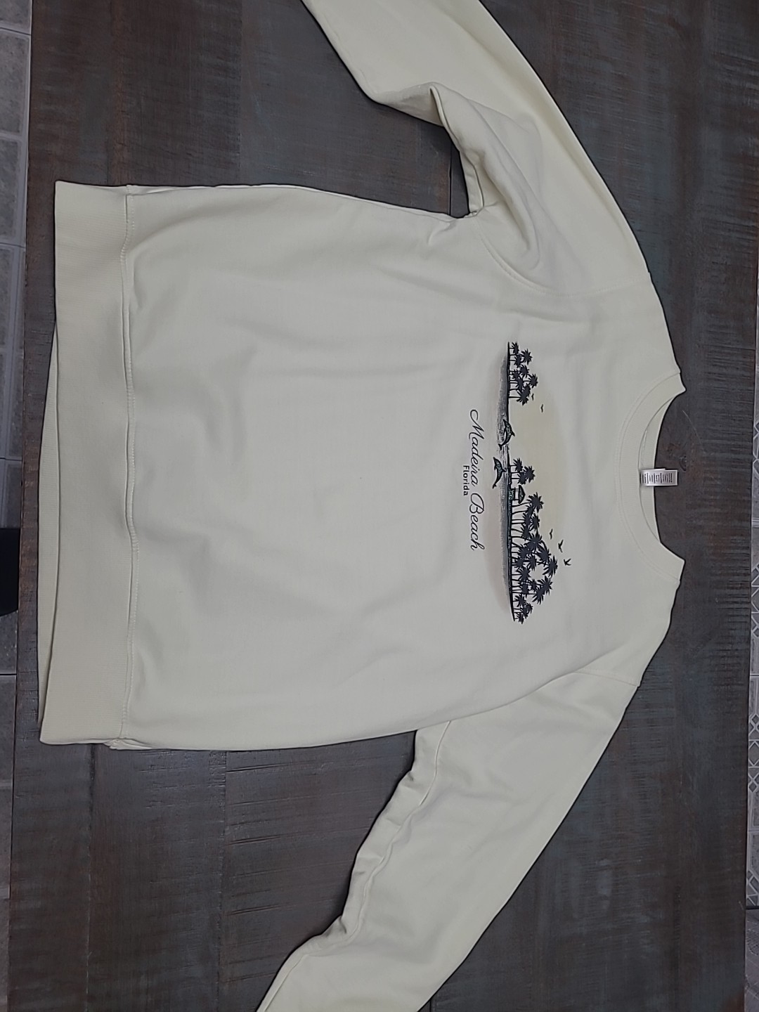 U.S. Apparel Madeira Beach Florida Size S Long Sleeve Sweatshirt
