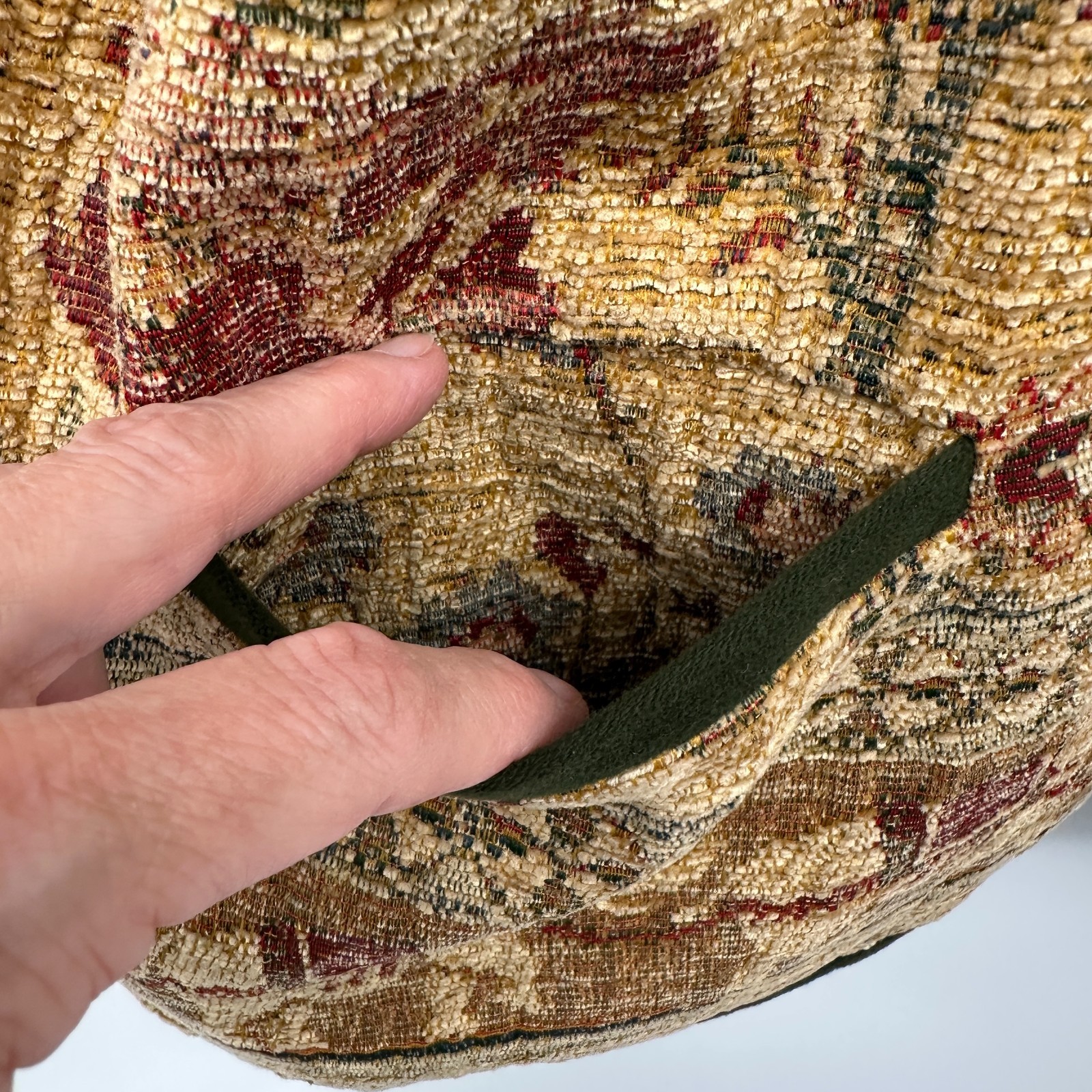 Vintage Tapestry Jacket Blazer Size L XL Lined Elephant Earthy Textured Hungary