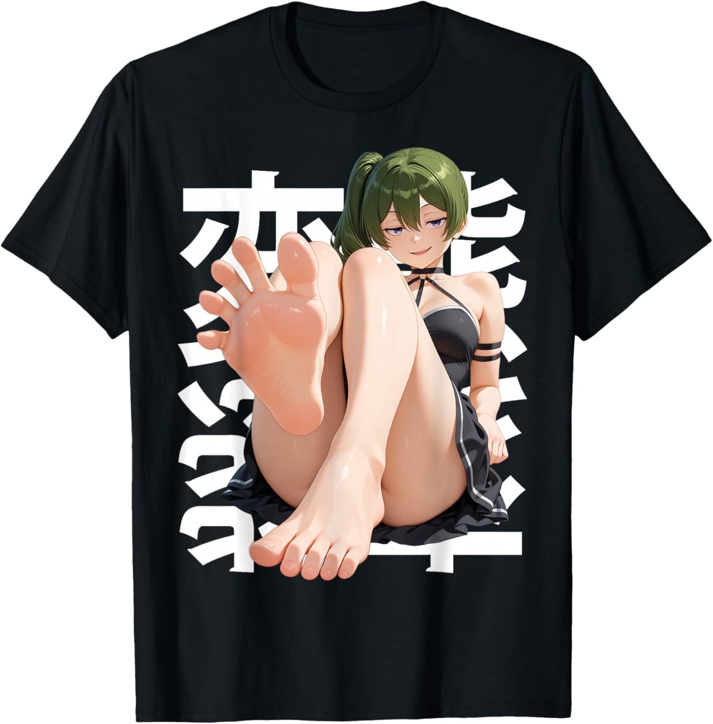 Japanese Femdom Waifu Submissive Anime Feet Toes Otaku Manga T-Shirt